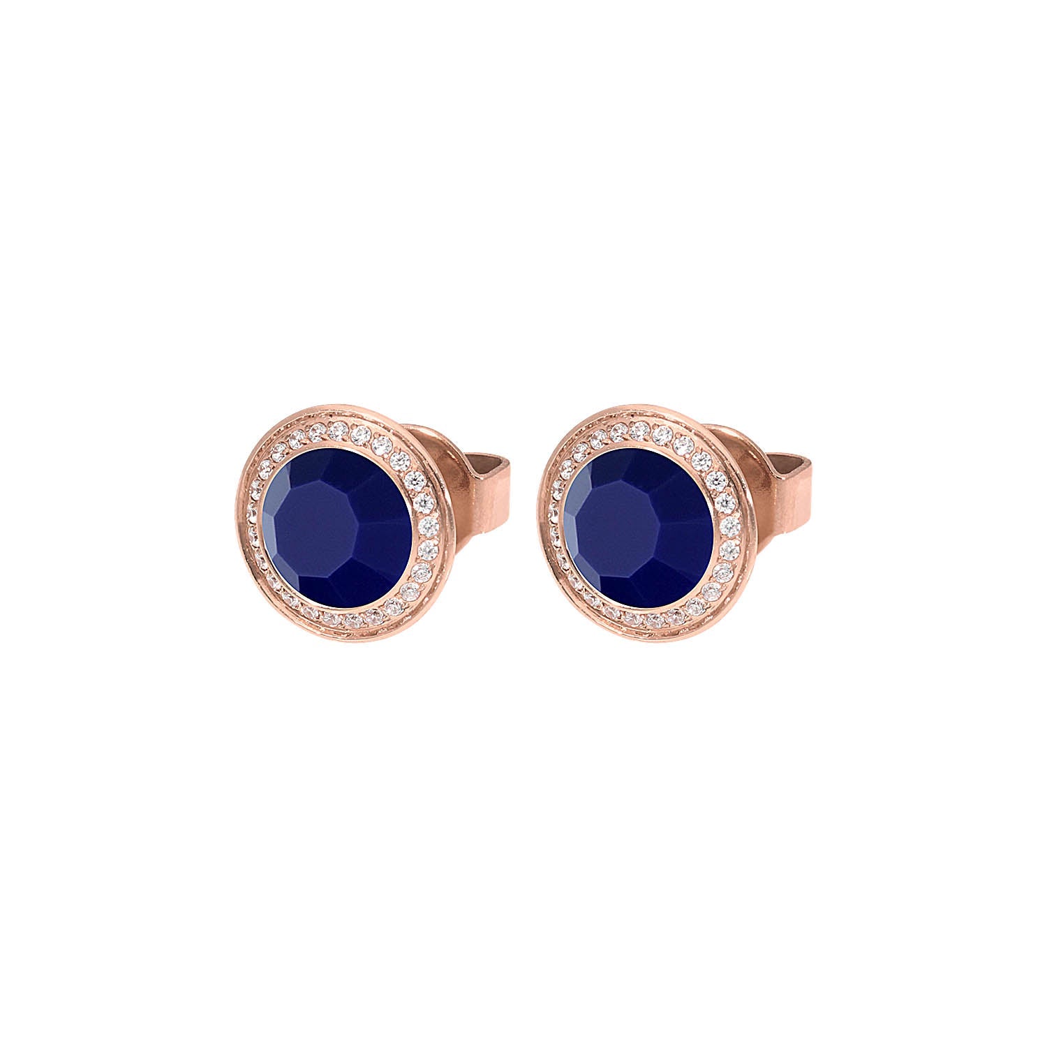 Tondo Deluxe Stud Earring 0.35" - Rose Gold