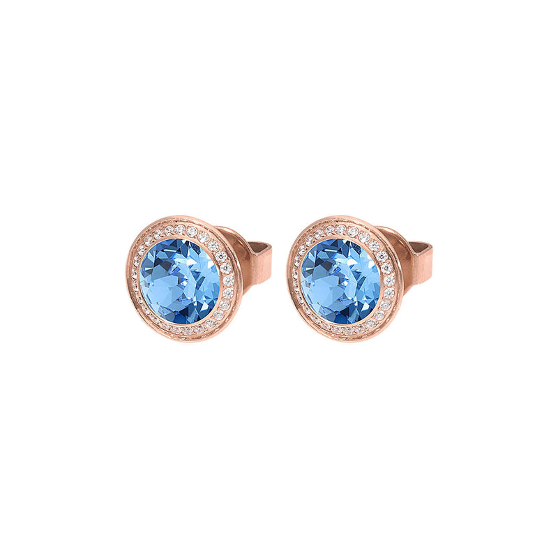 Tondo Deluxe Stud Earring 9mm - Rose Gold