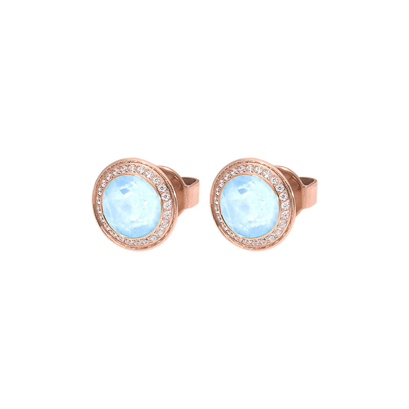 Tondo Deluxe Stud Earring 9mm - Rose Gold