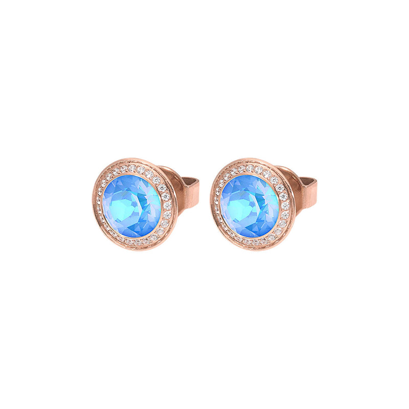 Tondo Deluxe Stud Earring 9mm - Rose Gold