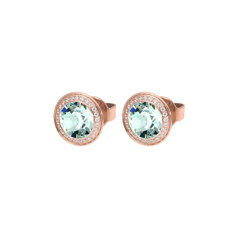Tondo Deluxe Stud Earring 9mm - Rose Gold