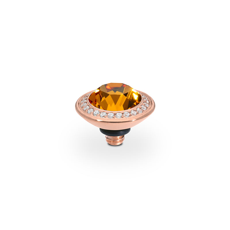 Tondo Deluxe Top 0.35" - Rose Gold Topaz