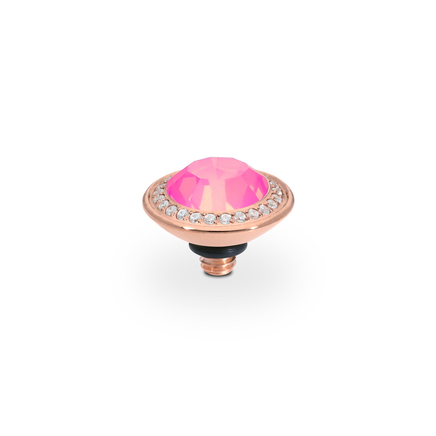 Tondo Deluxe Top 0.35" - Rose Gold Crystal Dahlia Ignite