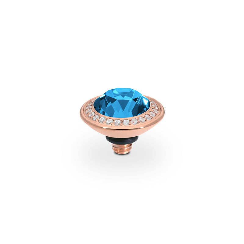 Tondo Deluxe Top 0.35" - Rose Gold Denim Blue