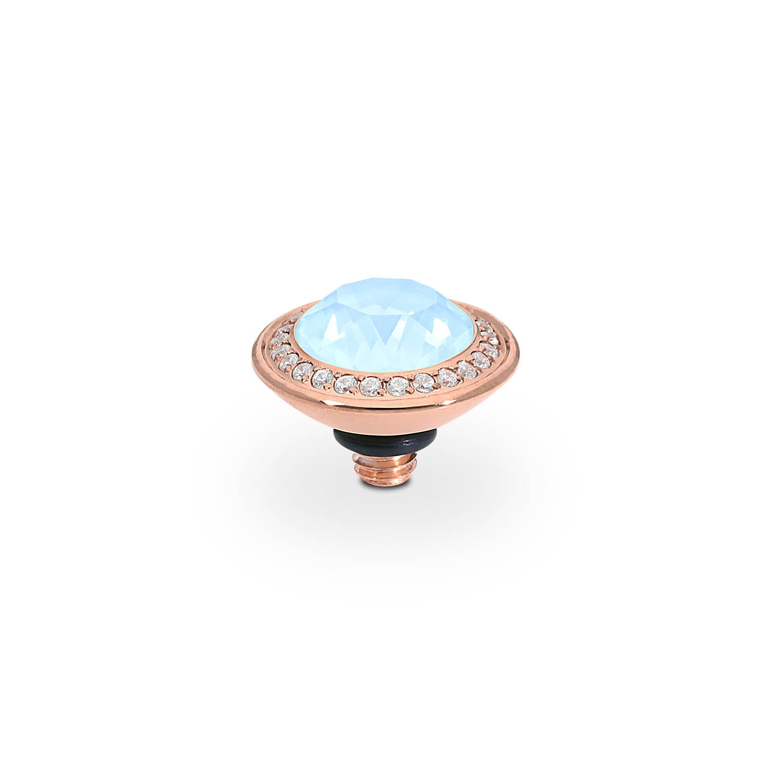 Tondo Deluxe Top 0.35" - Rose Gold crystal sky ignite