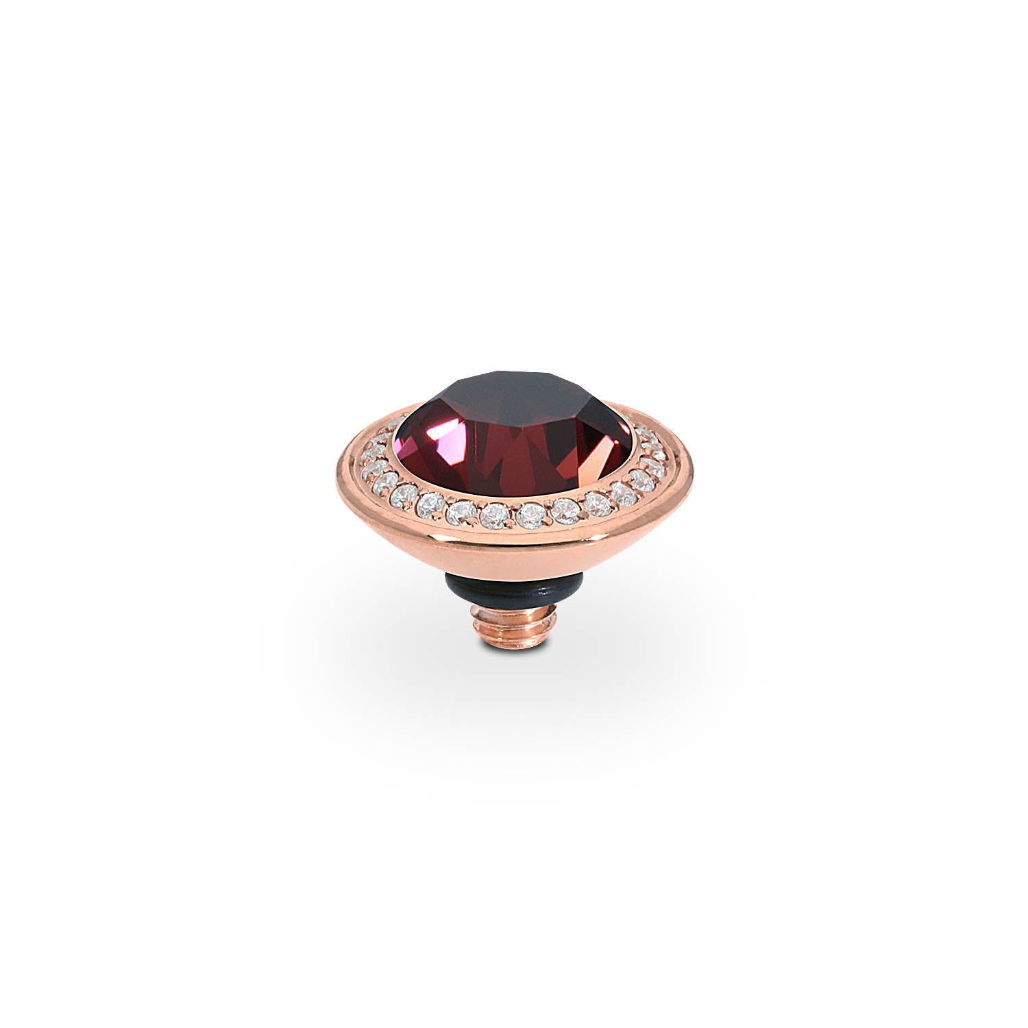 Tondo Deluxe Top 0.35" - Rose Gold Burgundy