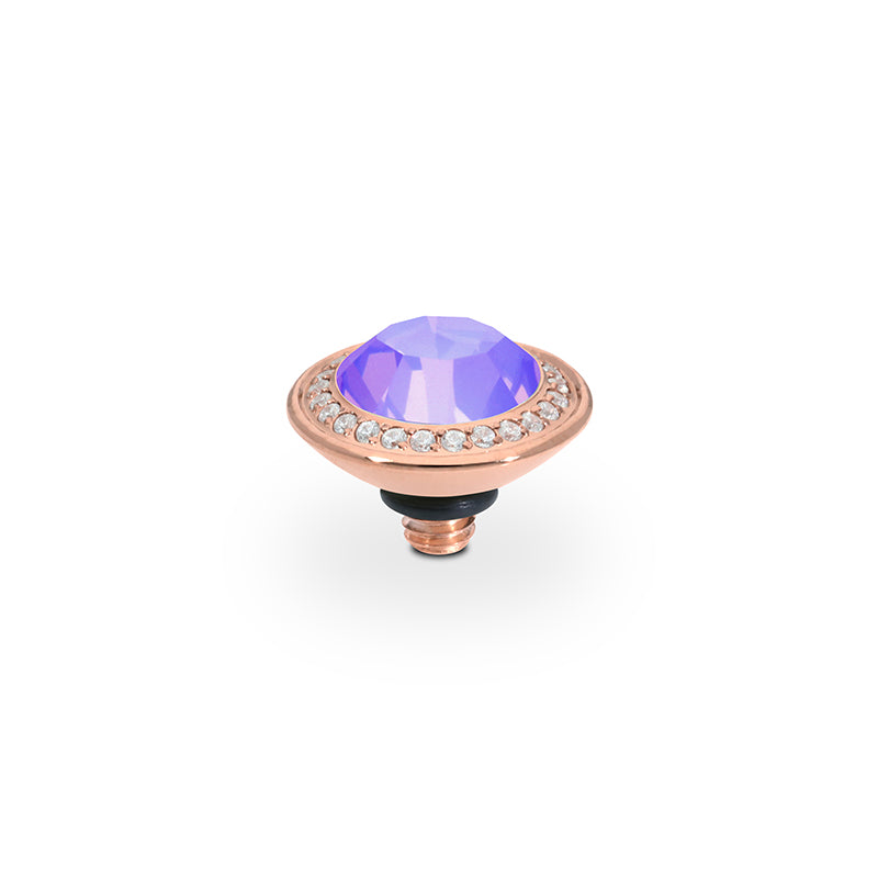 Tondo Deluxe Top 0.35" - Rose Gold Crystal Purple Ignite