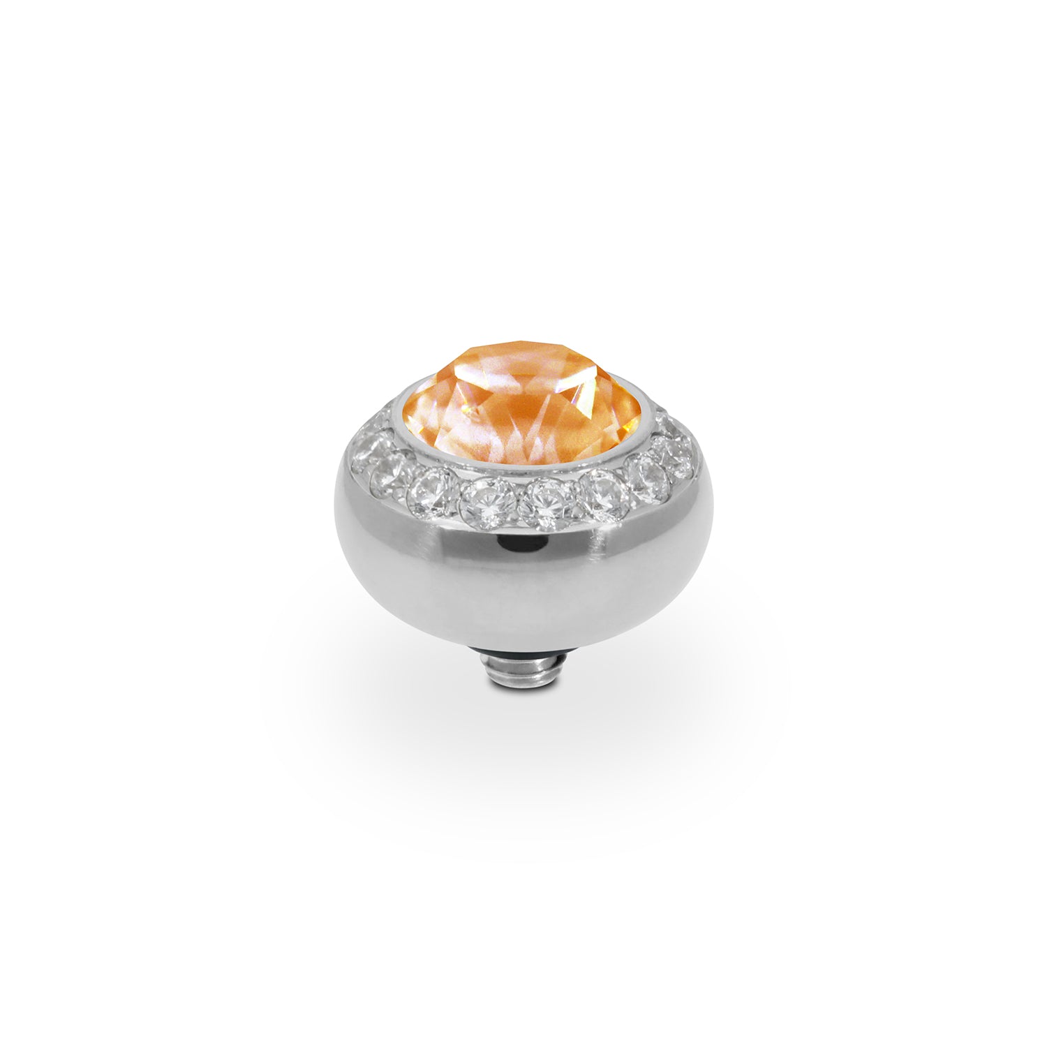 Tondo Deluxe Top 0.4" - Silver Crystal Mango Ignite