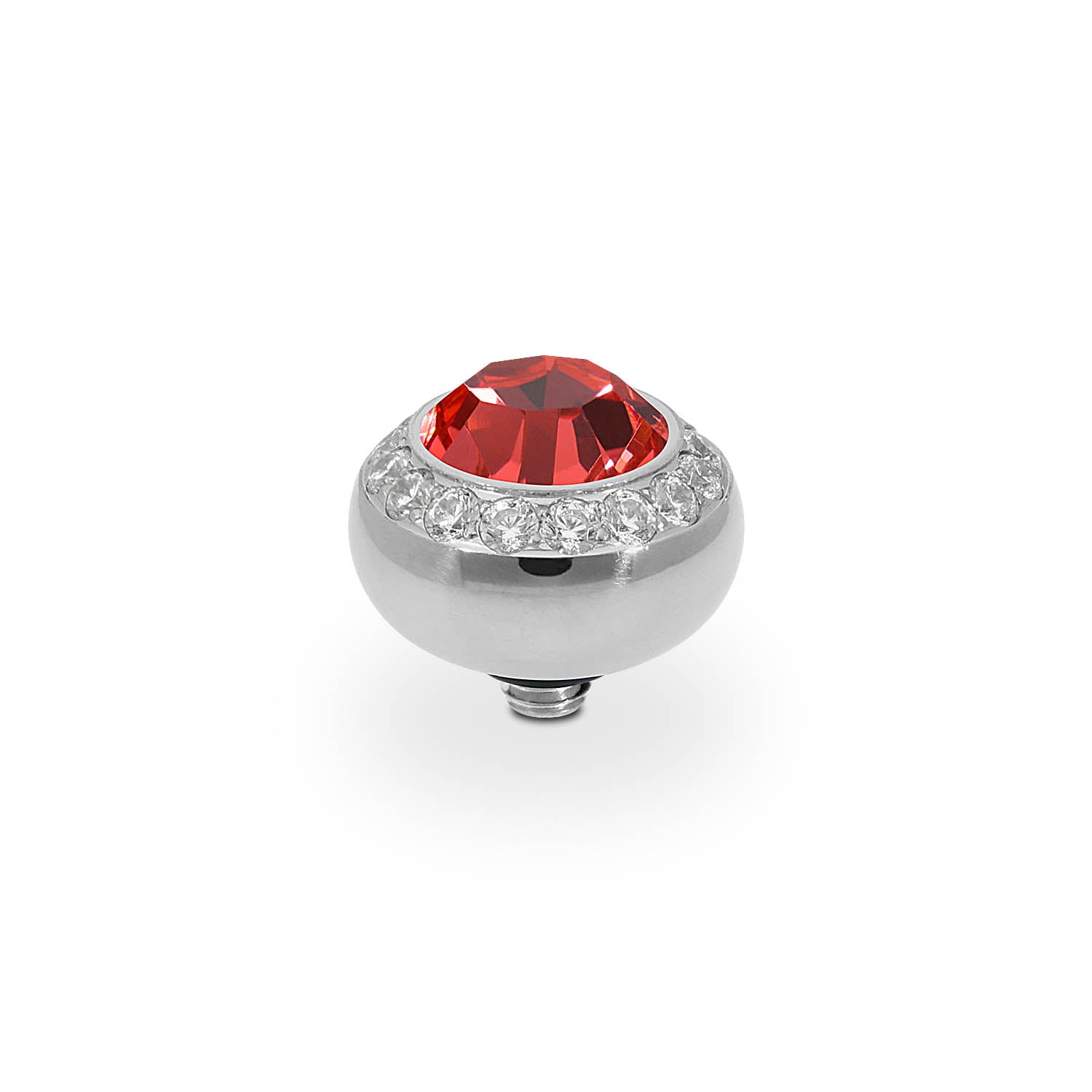 Tondo Deluxe Top 0.4" - Silver padparadscha
