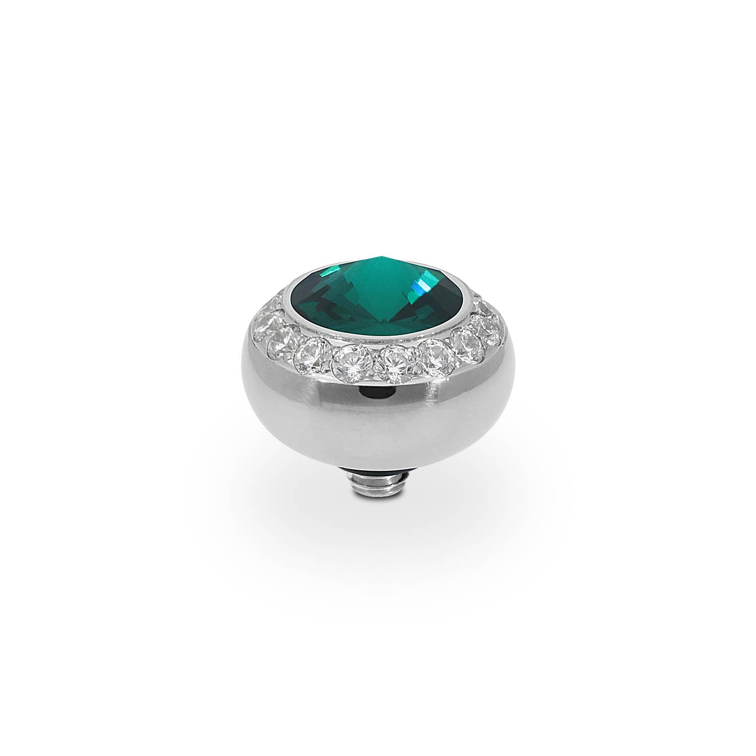 Tondo Deluxe Top 0.4" - Silver emerald