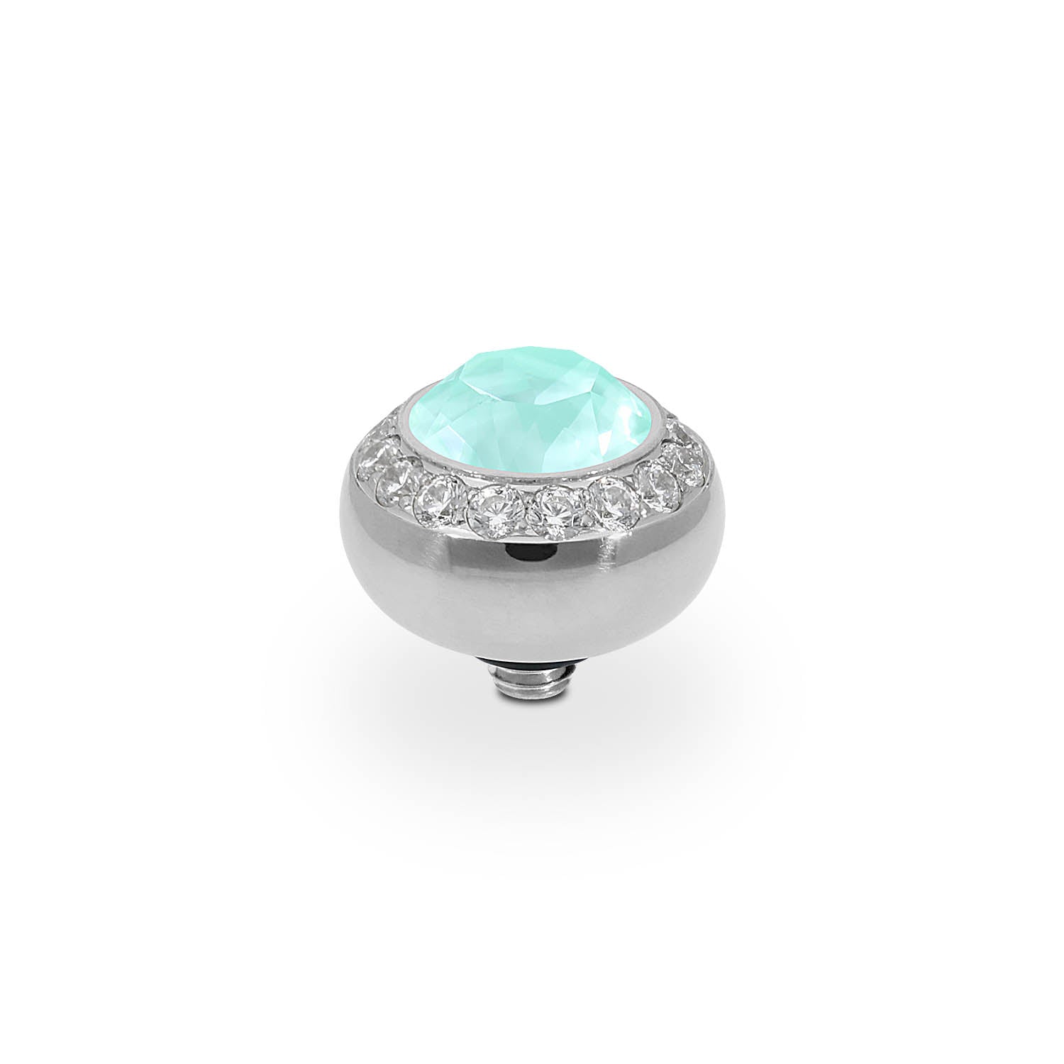 Tondo Deluxe Top 0.4" - Silver crystal soft mint ignite