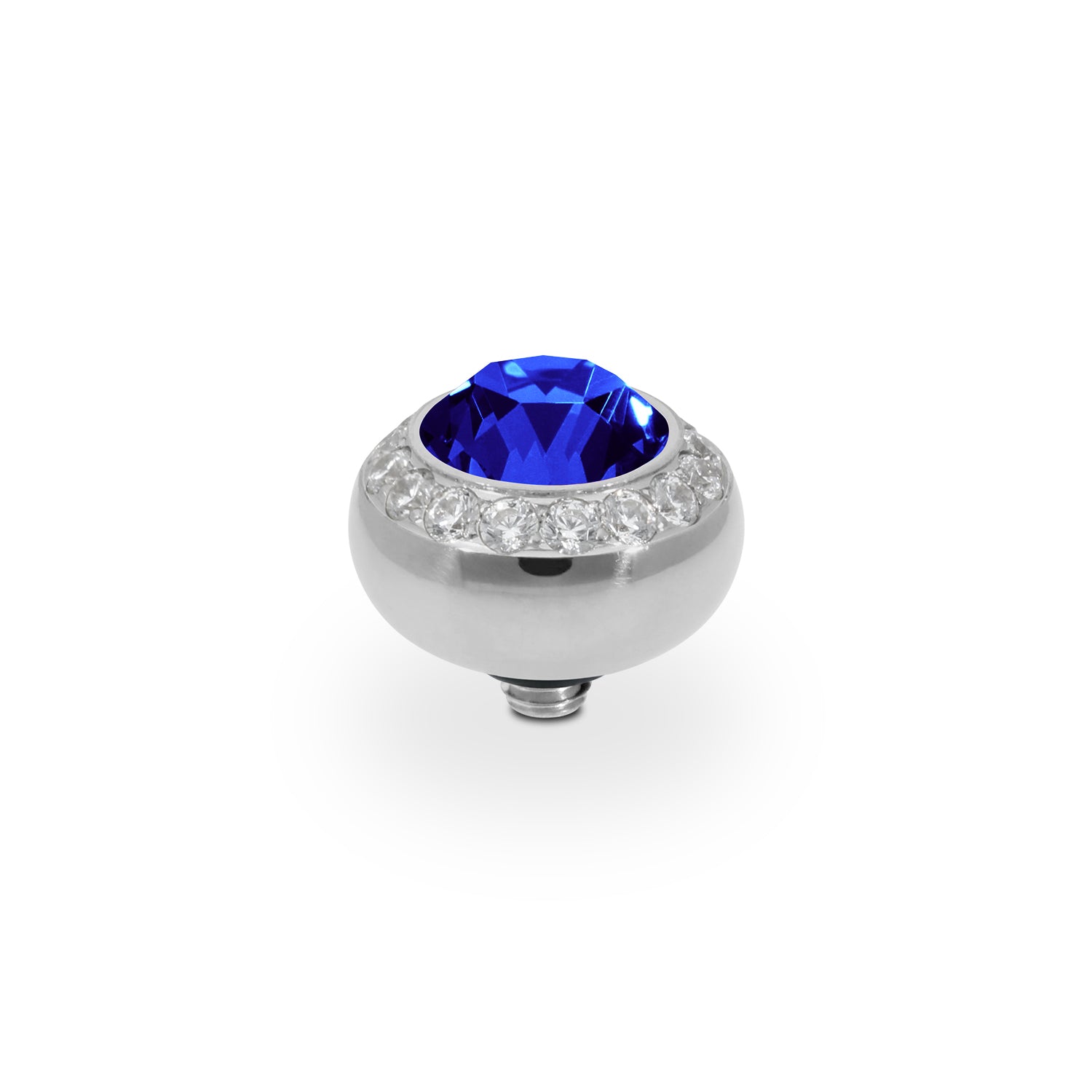 Tondo Deluxe Top 0.4" - Silver ReCreated Dark Sapphire
