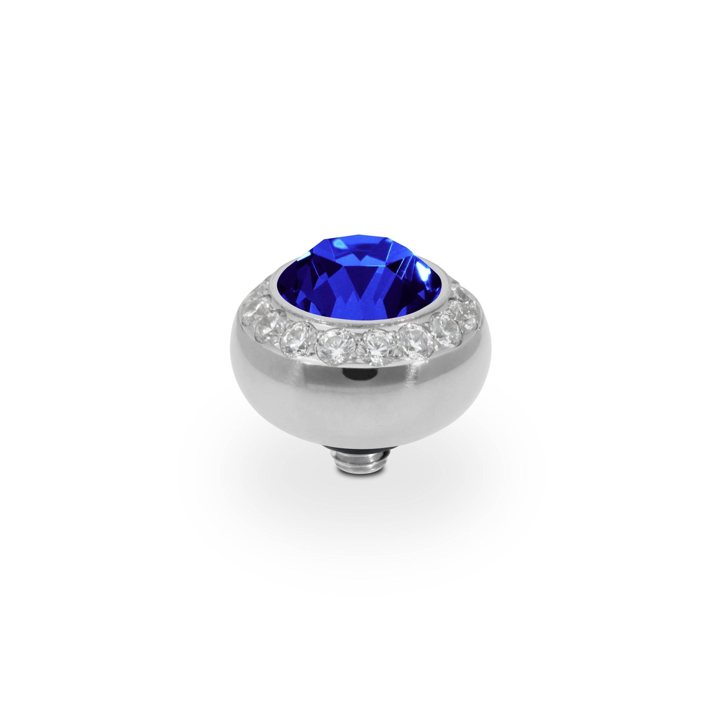 Tondo Deluxe Top 0.4" - Silver ReCreated Dark Sapphire