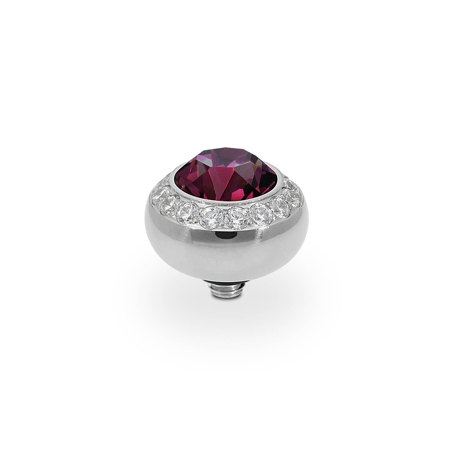 Tondo Deluxe Top 0.4" - Silver amethyst