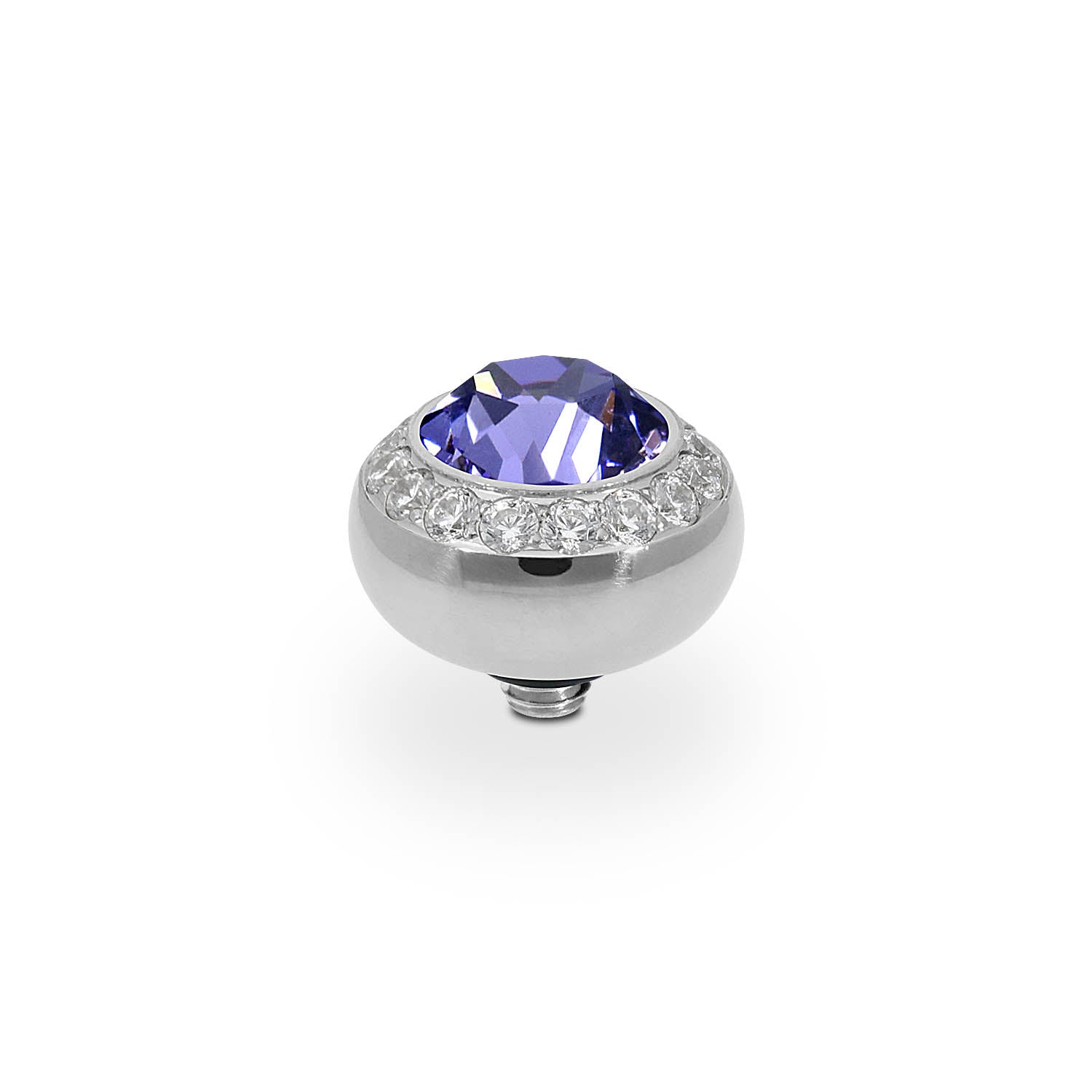 Tondo Deluxe Top 0.4" - Silver tanzanite