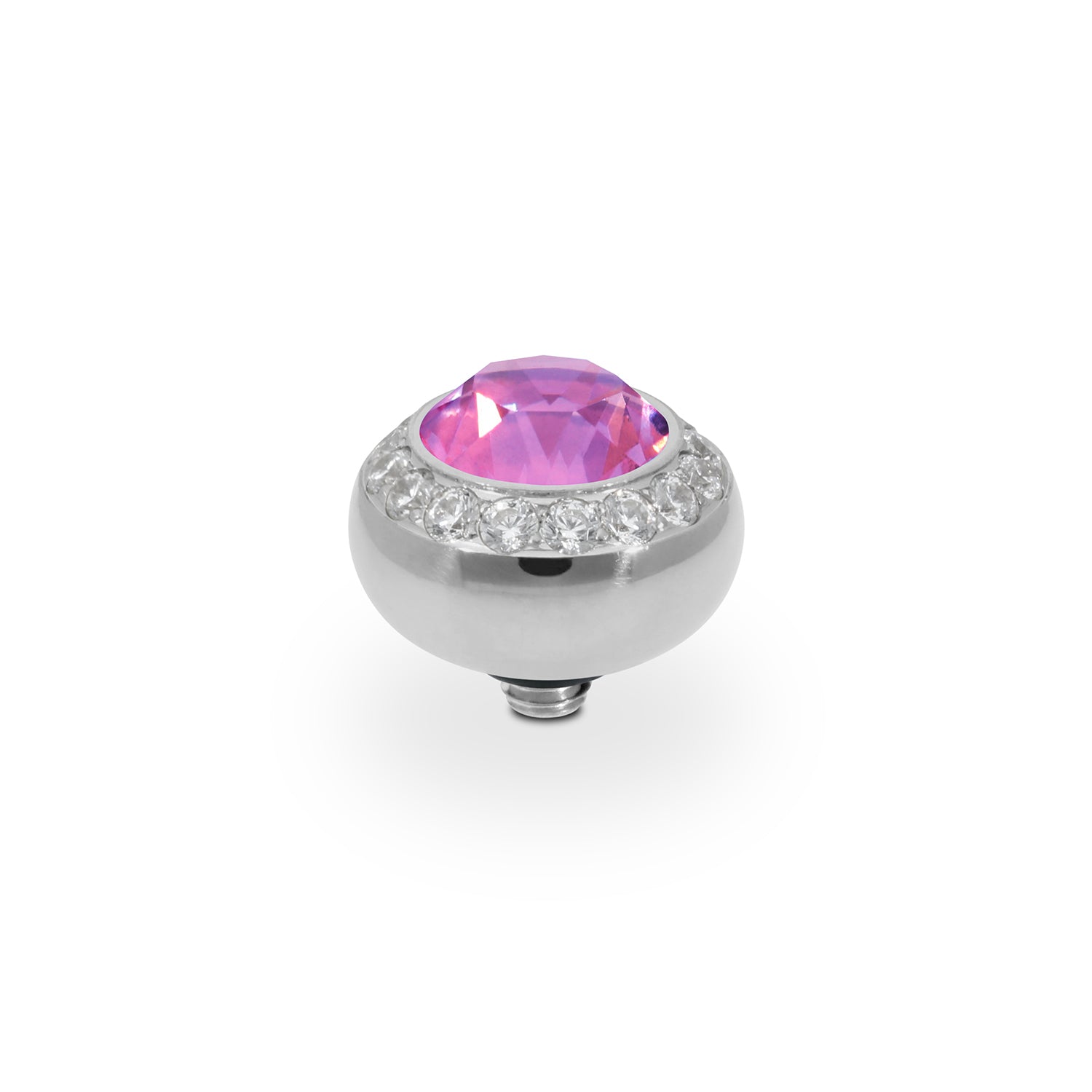 Tondo Deluxe Top 0.4" - Silver Crystal Orchid Ignite