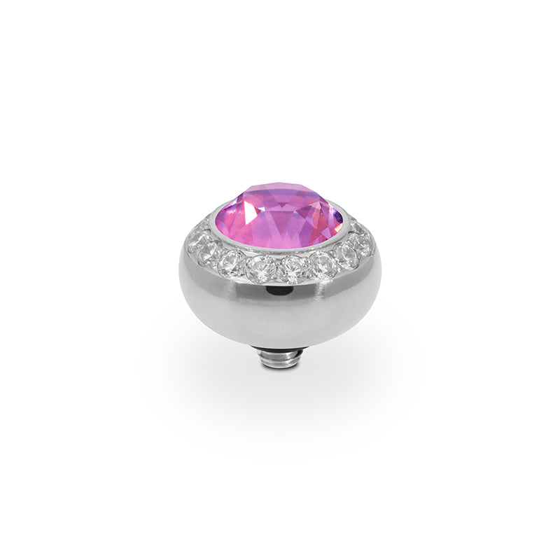 Tondo Deluxe Top 0.4" - Silver Crystal Orchid Ignite
