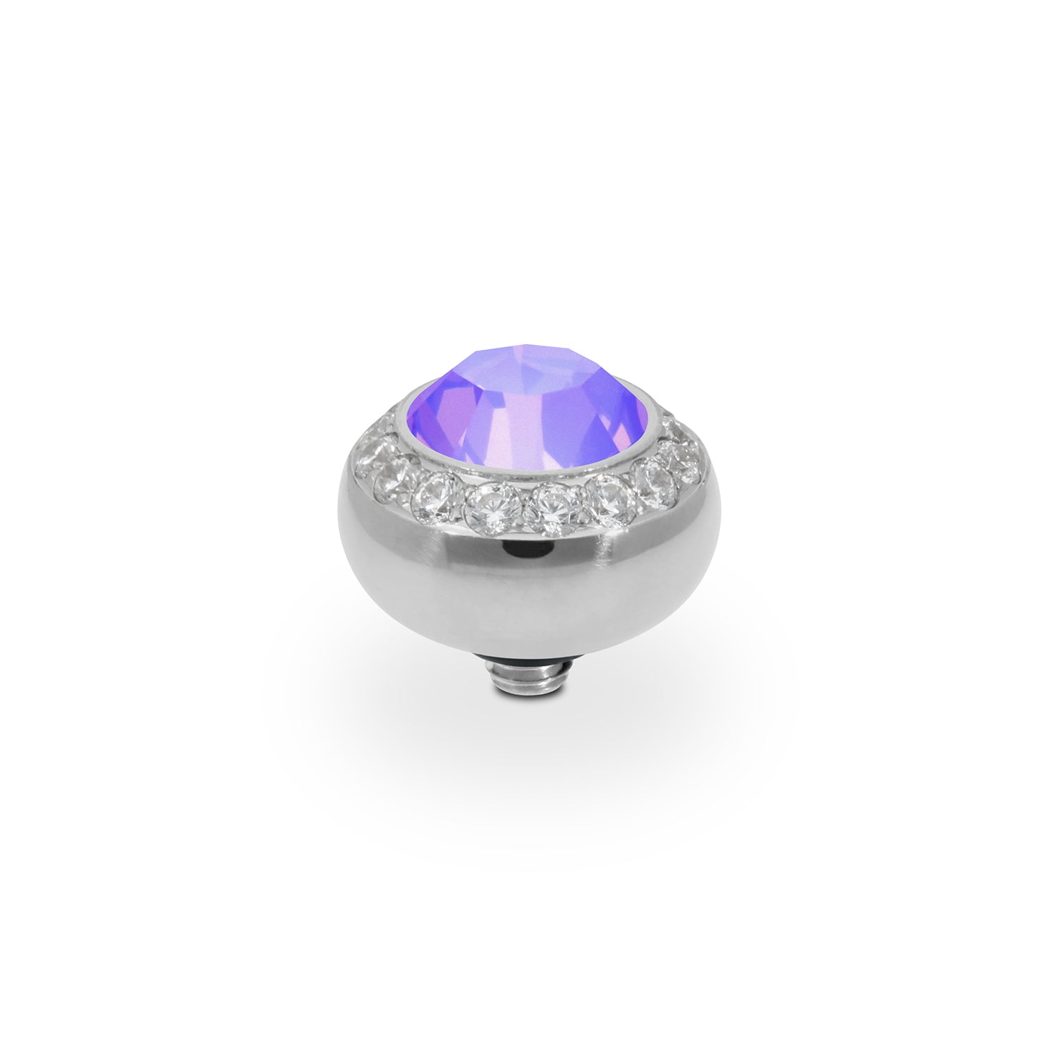 Tondo Deluxe Top 0.4" - Silver Crystal Purple Ignite