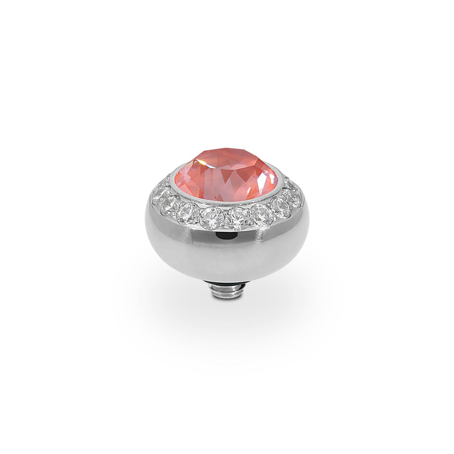 Tondo Deluxe Top 0.4" - Silver crystal maroon ignite