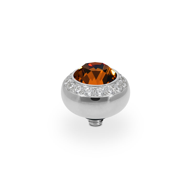 Tondo Deluxe Top 0.4" - Silver Smoked Topaz