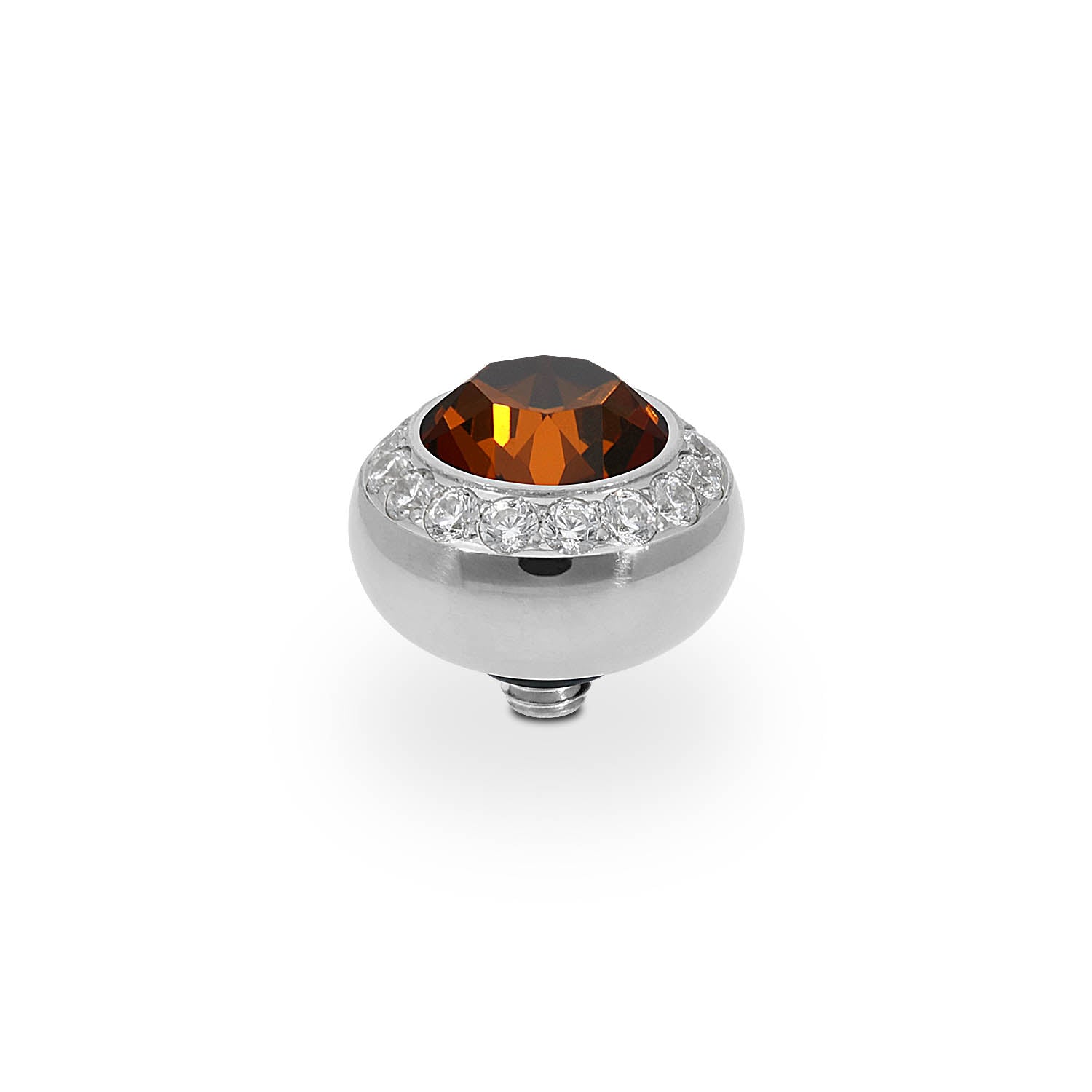 Tondo Deluxe Top 0.4" - Silver smoked amber