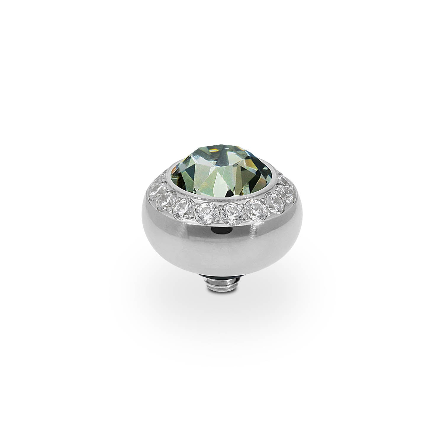 Tondo Deluxe Top 0.4" - Silver black diamond