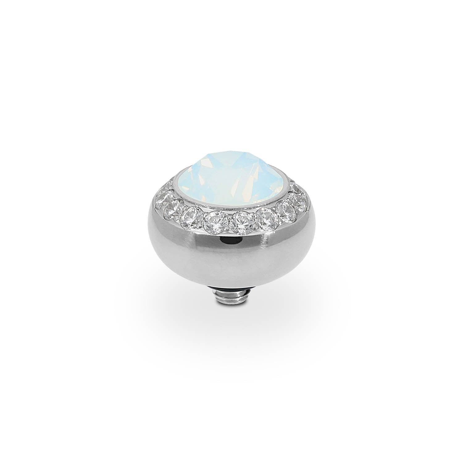 Tondo Deluxe Top 0.4" - Silver white opal