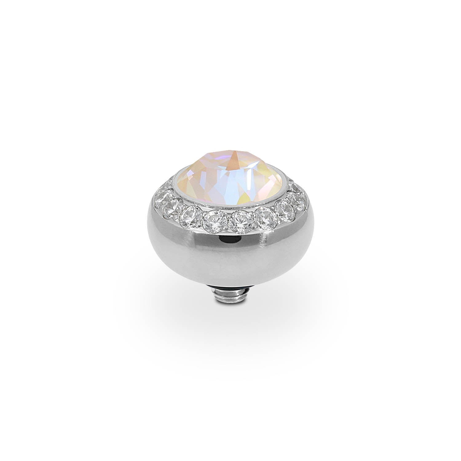 Tondo Deluxe Top 0.4" - Silver ivory cream delite