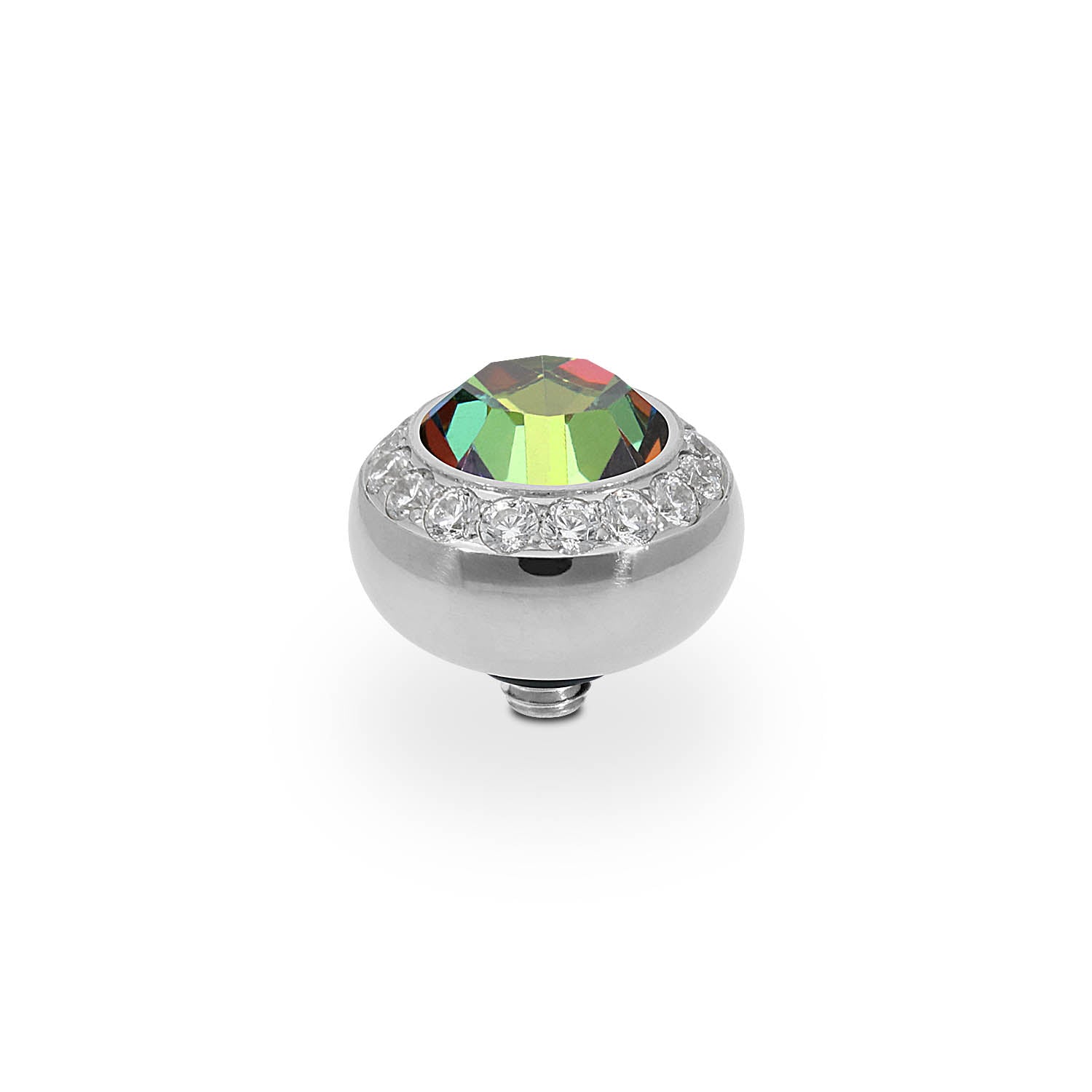Tondo Deluxe Top 0.4" - Silver Crystal Vitrail Medium