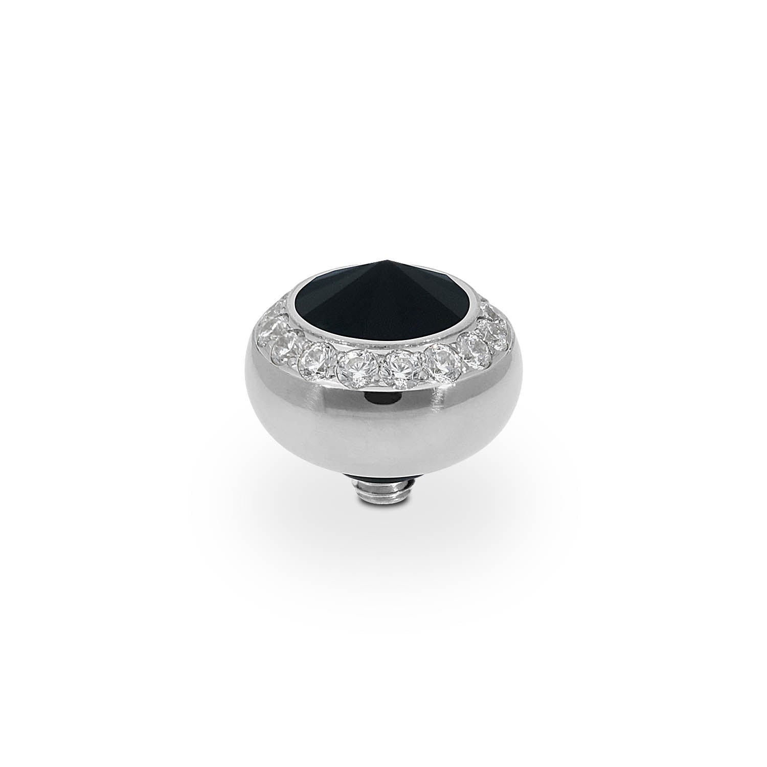 Tondo Deluxe Top 0.4" - Silver jet hematite