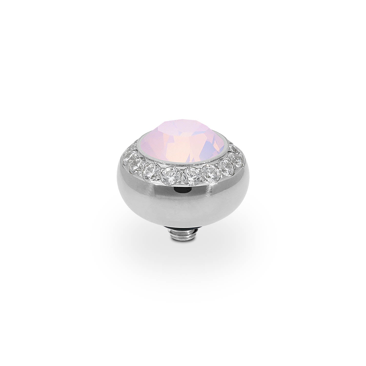 Tondo Deluxe Top 0.4" - Silver rose opal