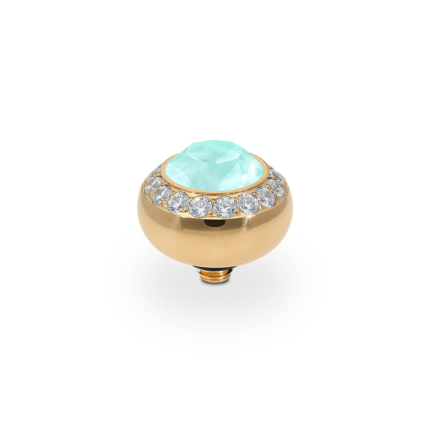 Tondo Deluxe Top 0.4" - Gold crystal soft mint ignite