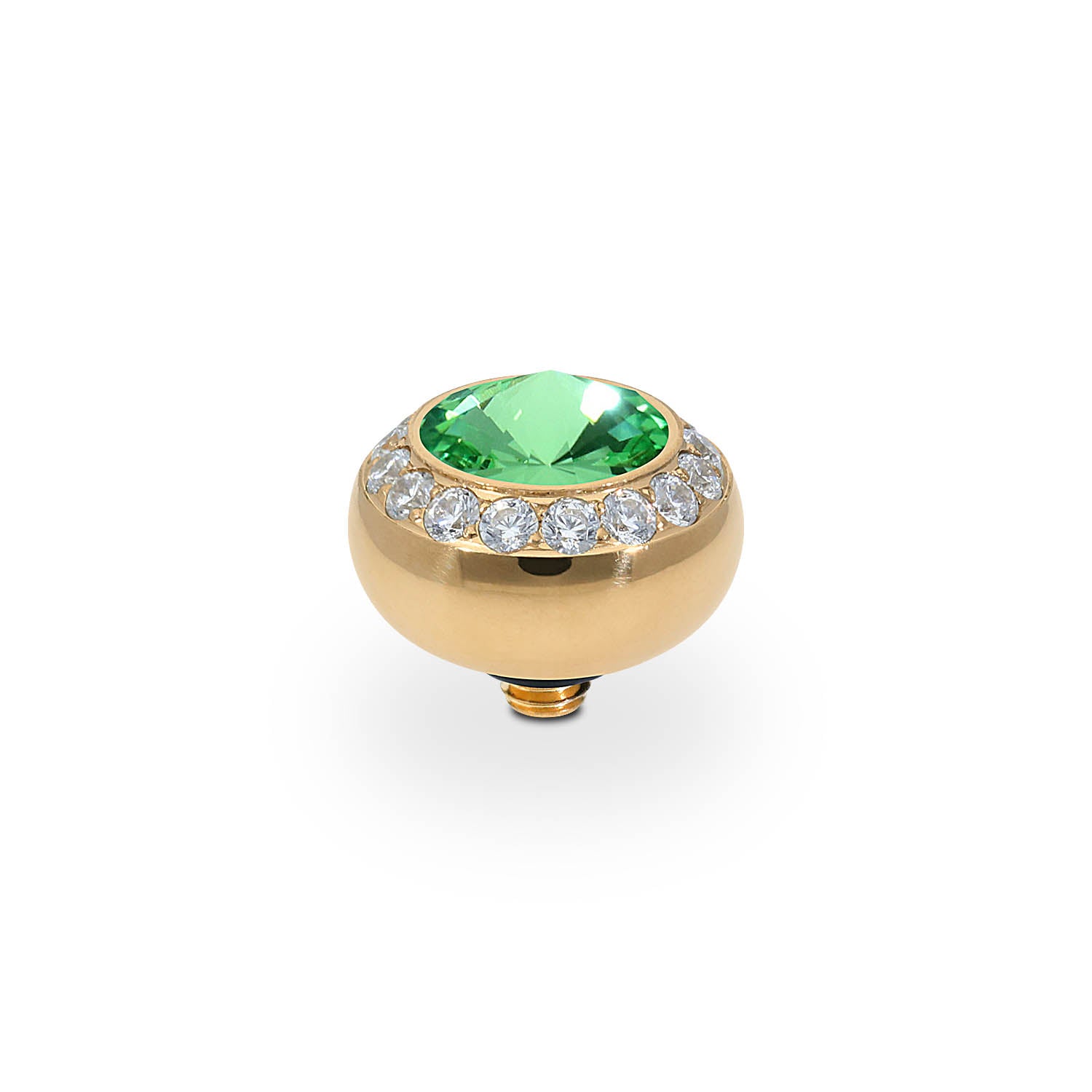 Tondo Deluxe Top 0.4" - Gold peridot