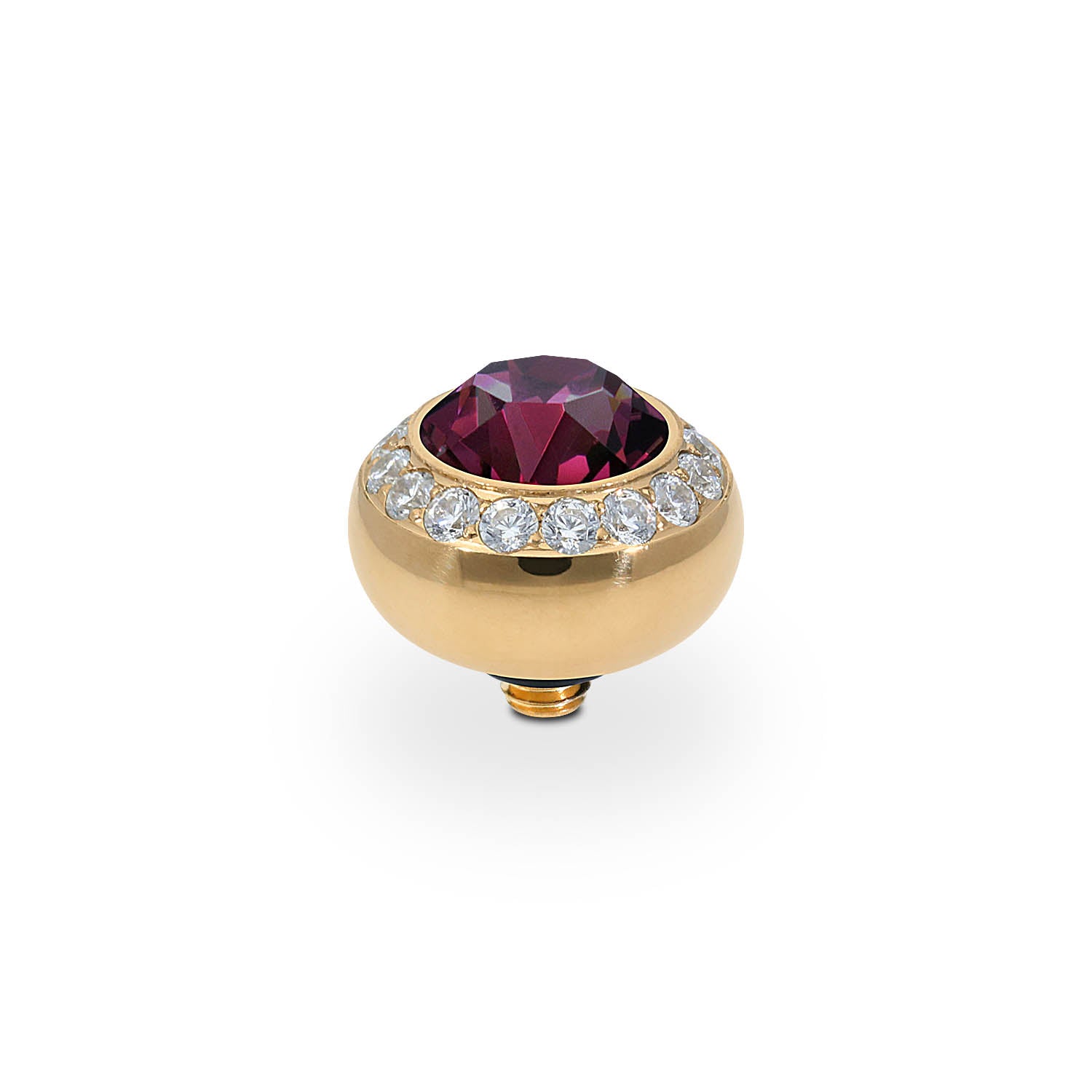 Tondo Deluxe Top 0.4" - Gold amethyst