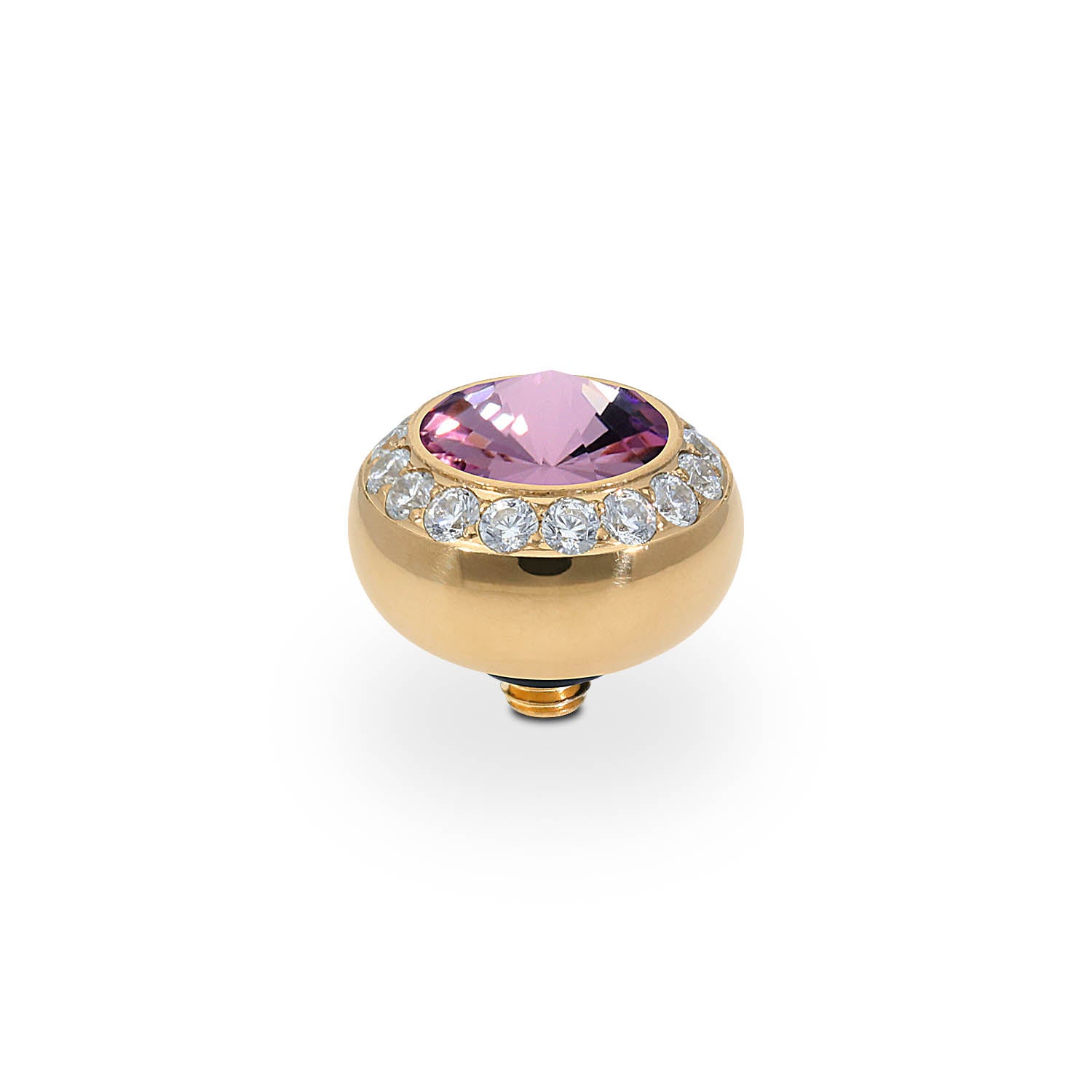 Tondo Deluxe Top 0.4" - Gold light amethyst