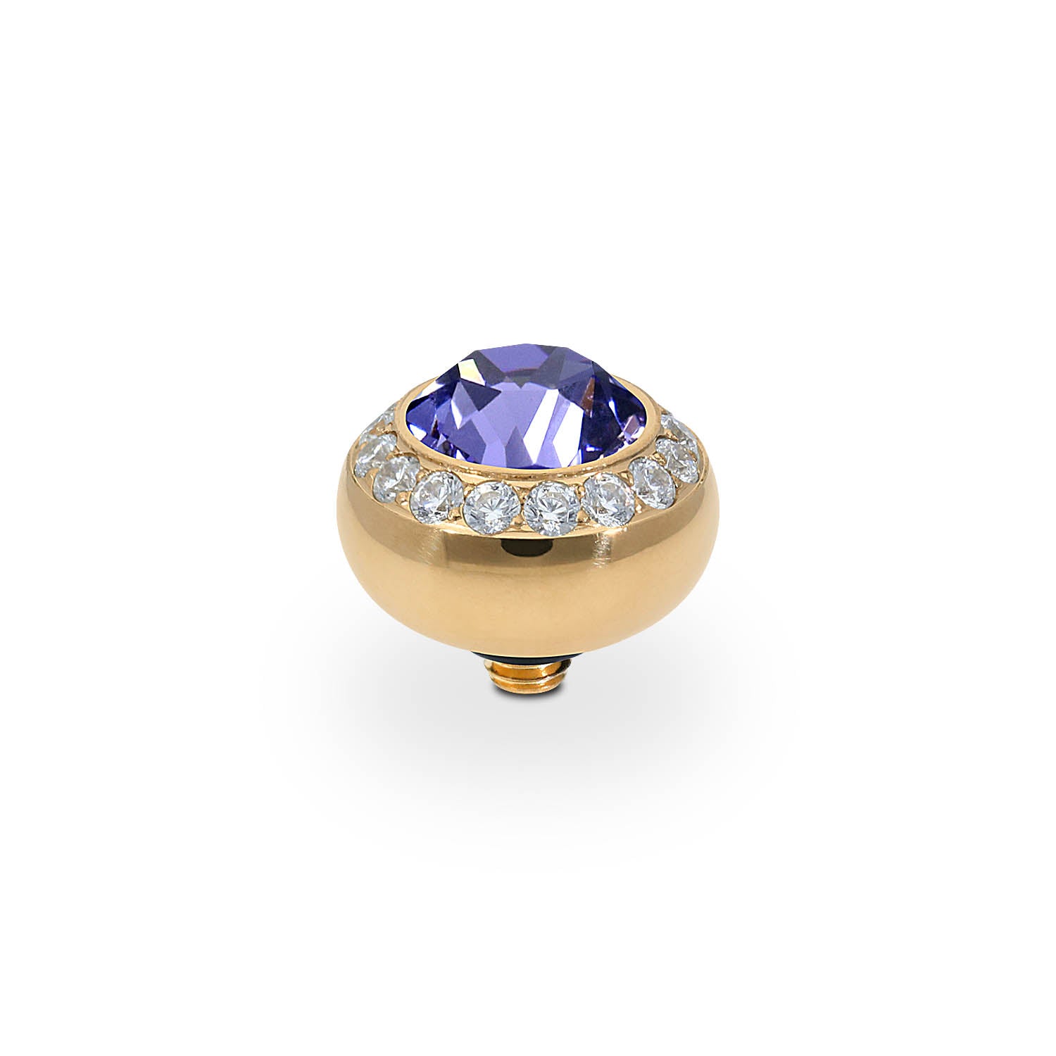 Tondo Deluxe Top 0.4" - Gold tanzanite