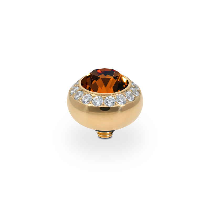 Tondo Deluxe Top 0.4" - Gold Smoked Topaz