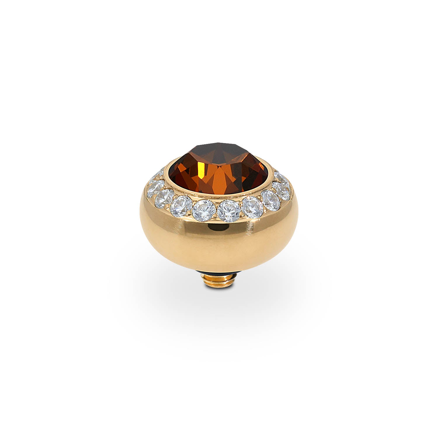 Tondo Deluxe Top 0.4" - Gold smoked amber