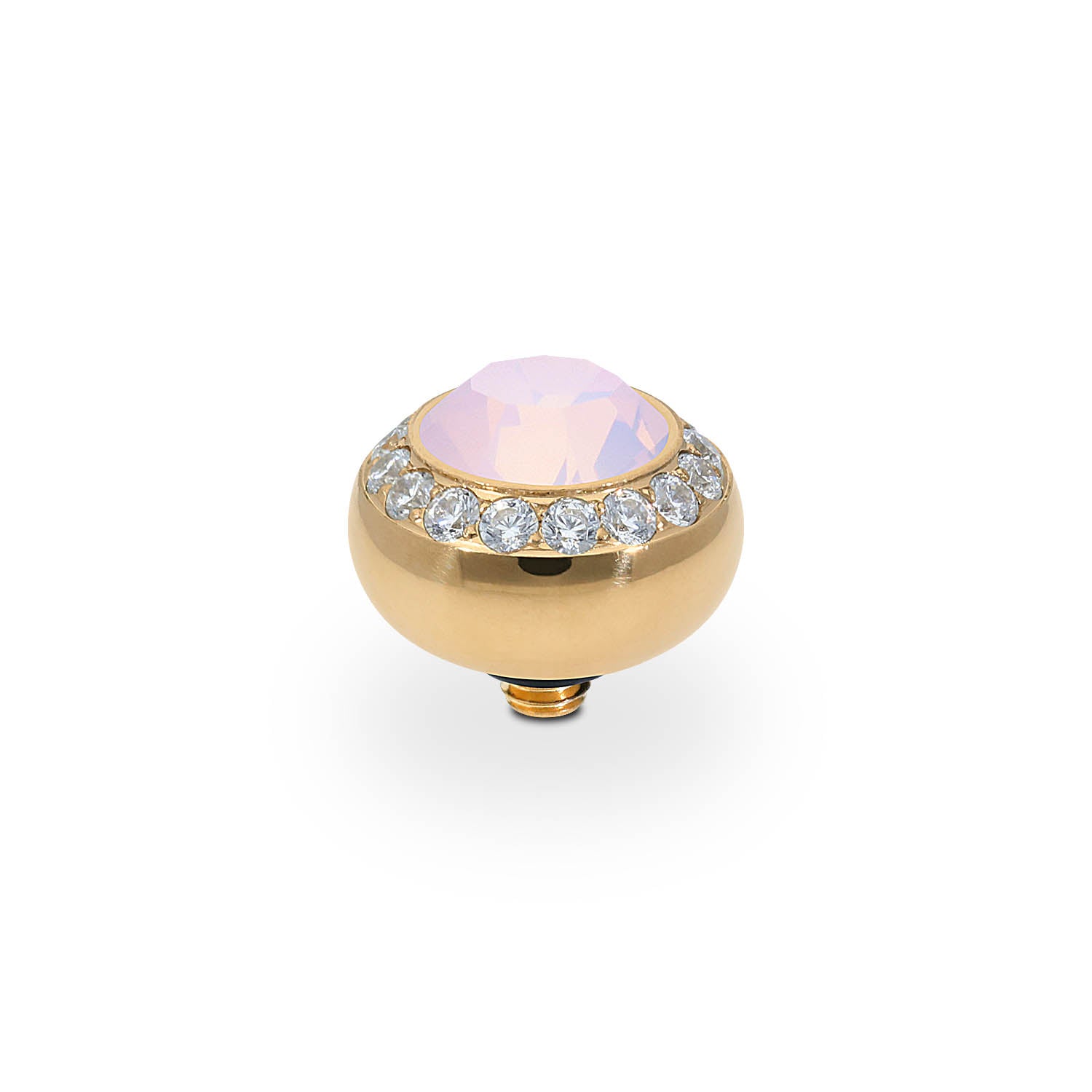 Tondo Deluxe Top 0.4" - Gold rose opal