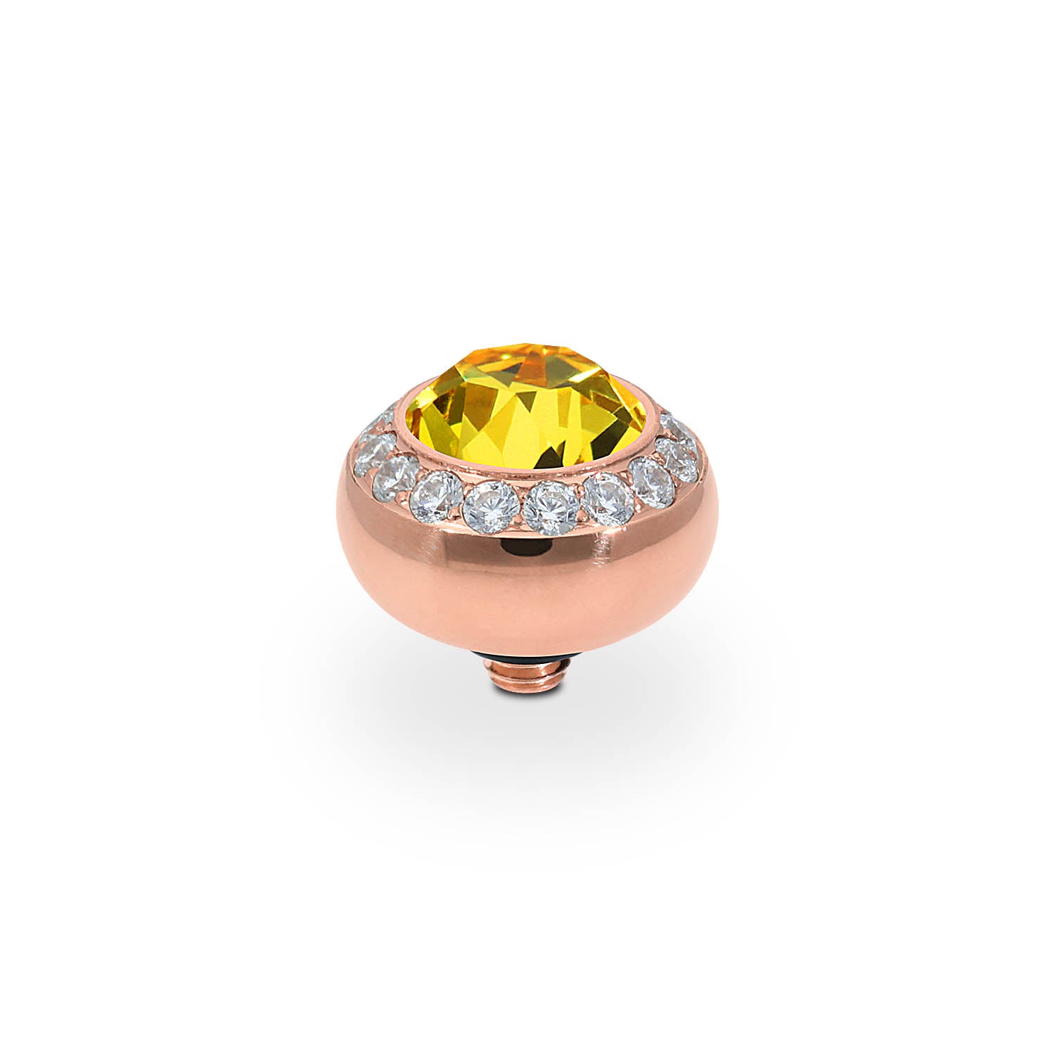 Tondo Deluxe Top 0.4" - Rose Gold light topaz