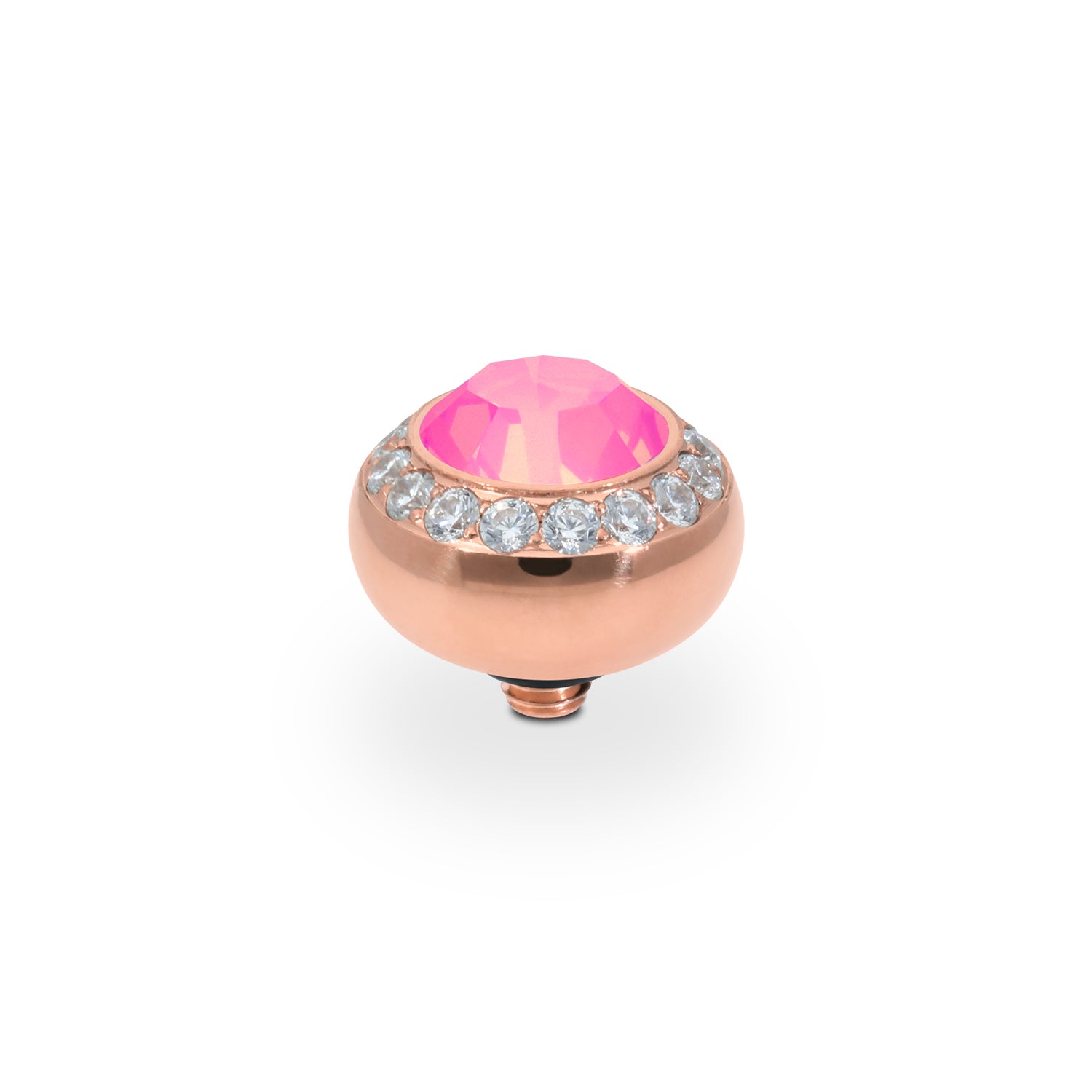 Tondo Deluxe Top 0.4" - Rose Gold Crystal Dahlia Ignite