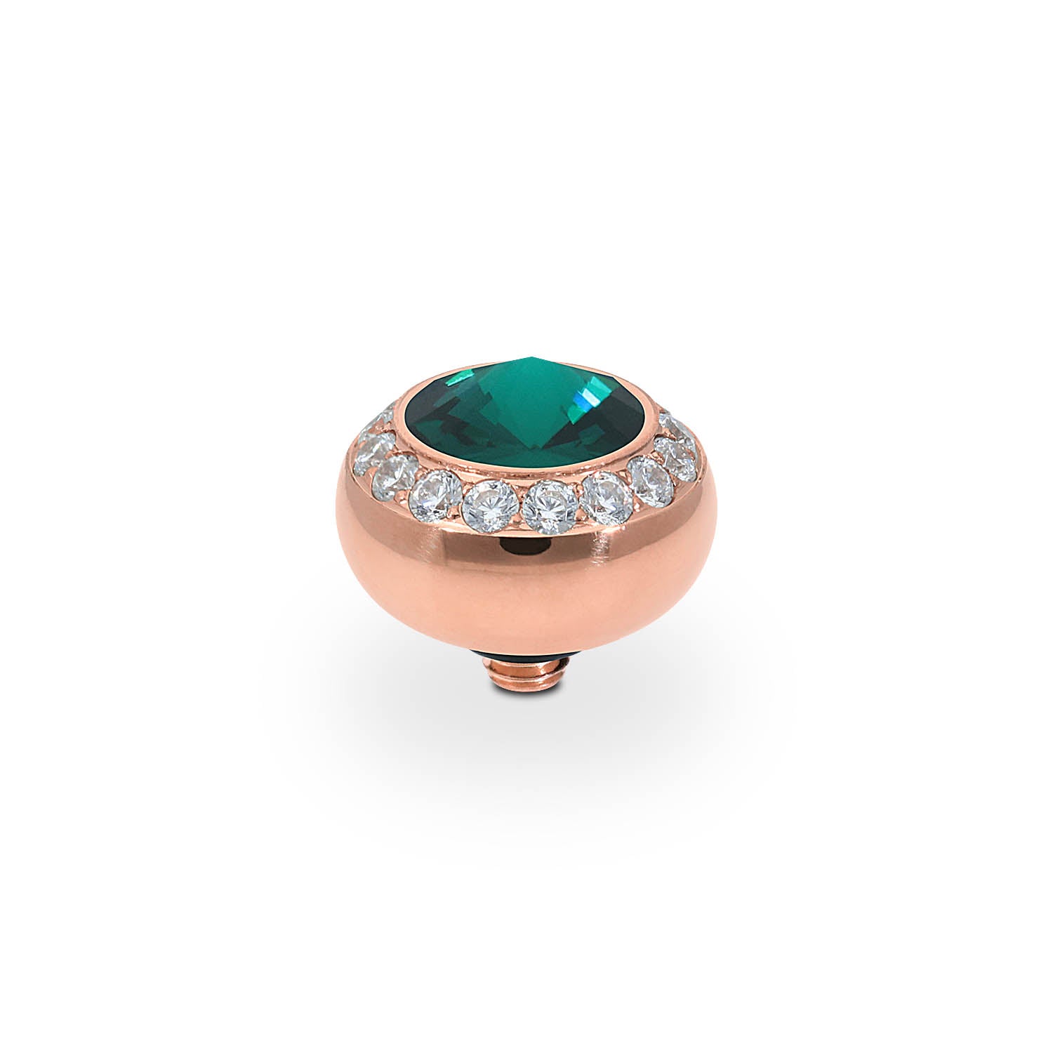 Tondo Deluxe Top 0.4" - Rose Gold emerald