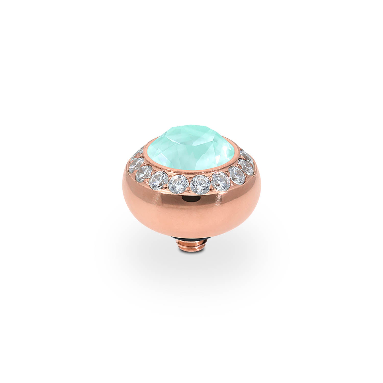 Tondo Deluxe Top 0.4" - Rose Gold crystal soft mint ignite