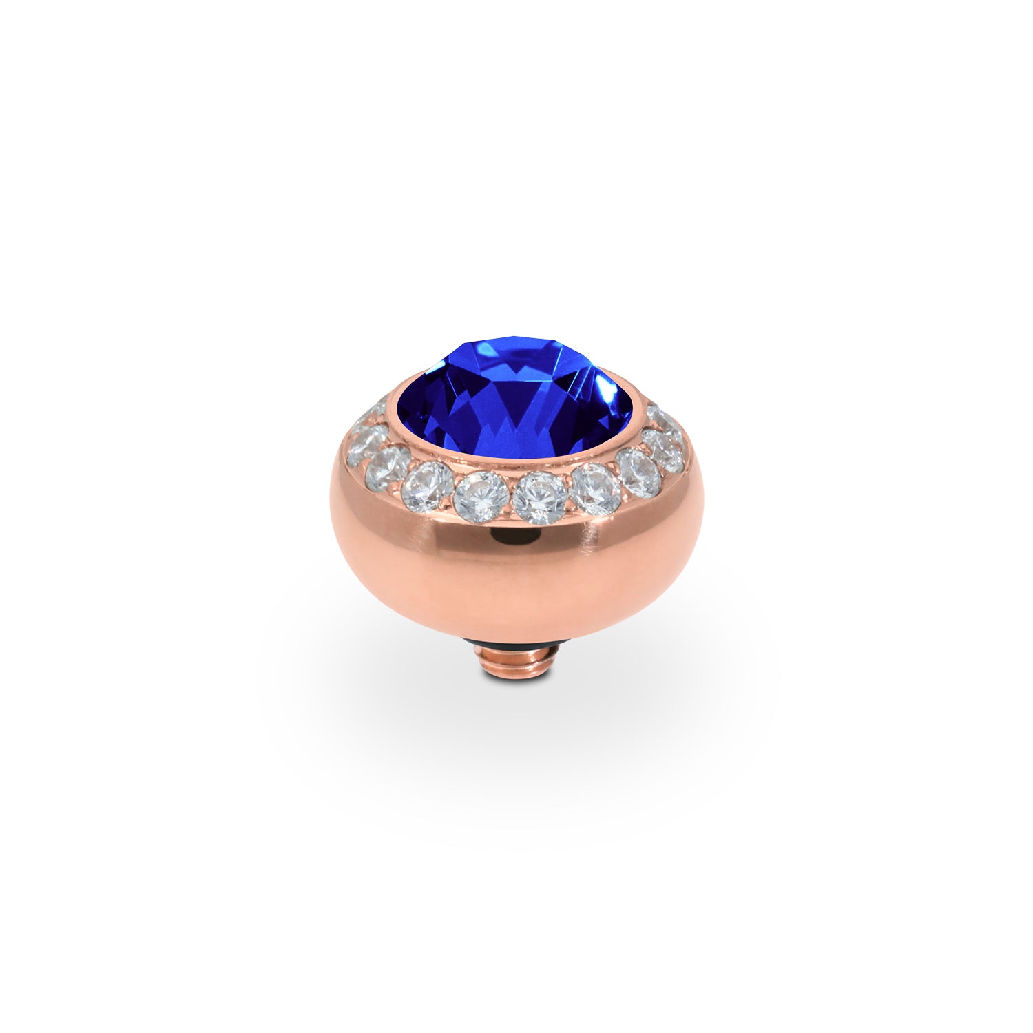Tondo Deluxe Top 0.4" - Rose Gold ReCreated Dark Sapphire