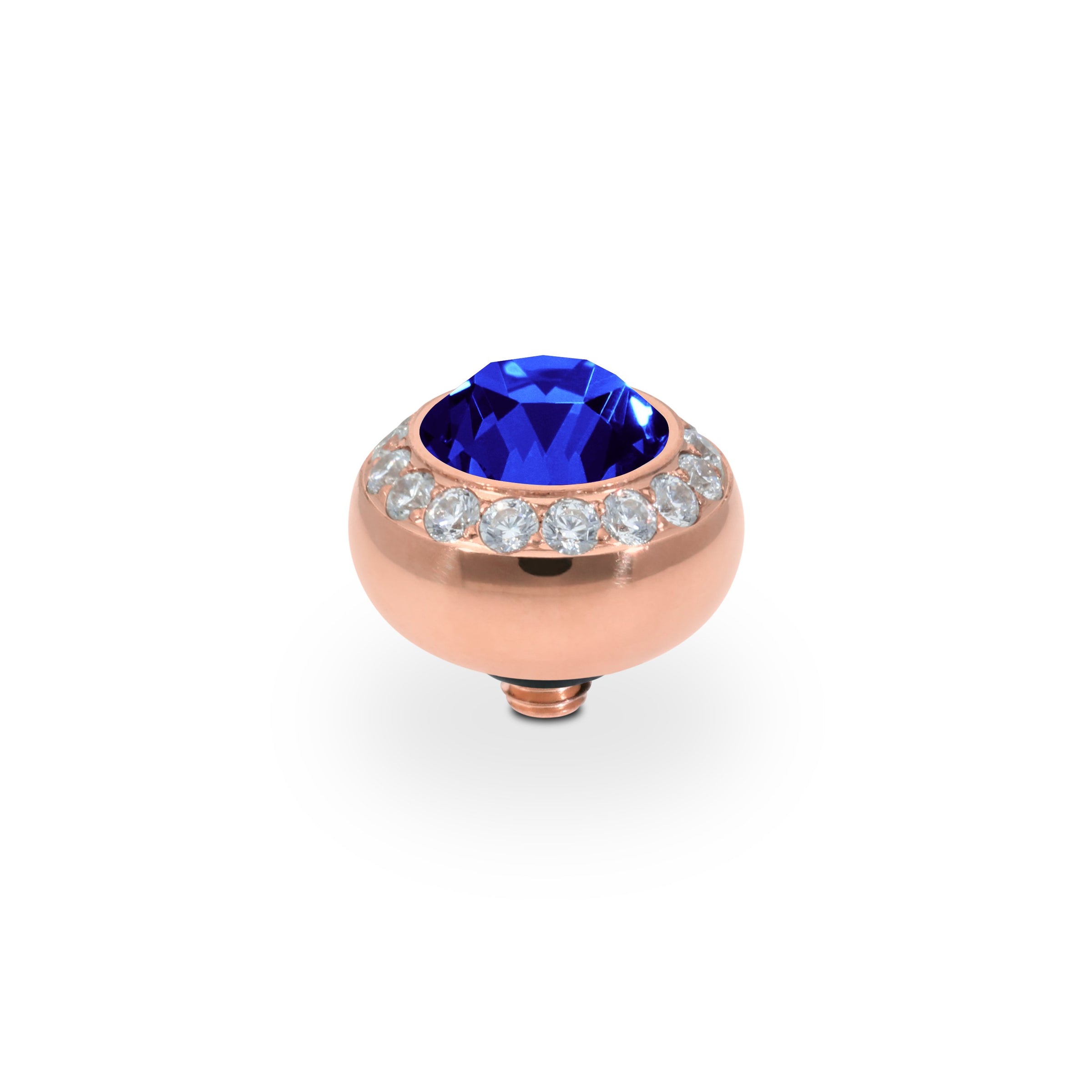 Tondo Deluxe Top 0.4" - Rose Gold ReCreated Dark Sapphire