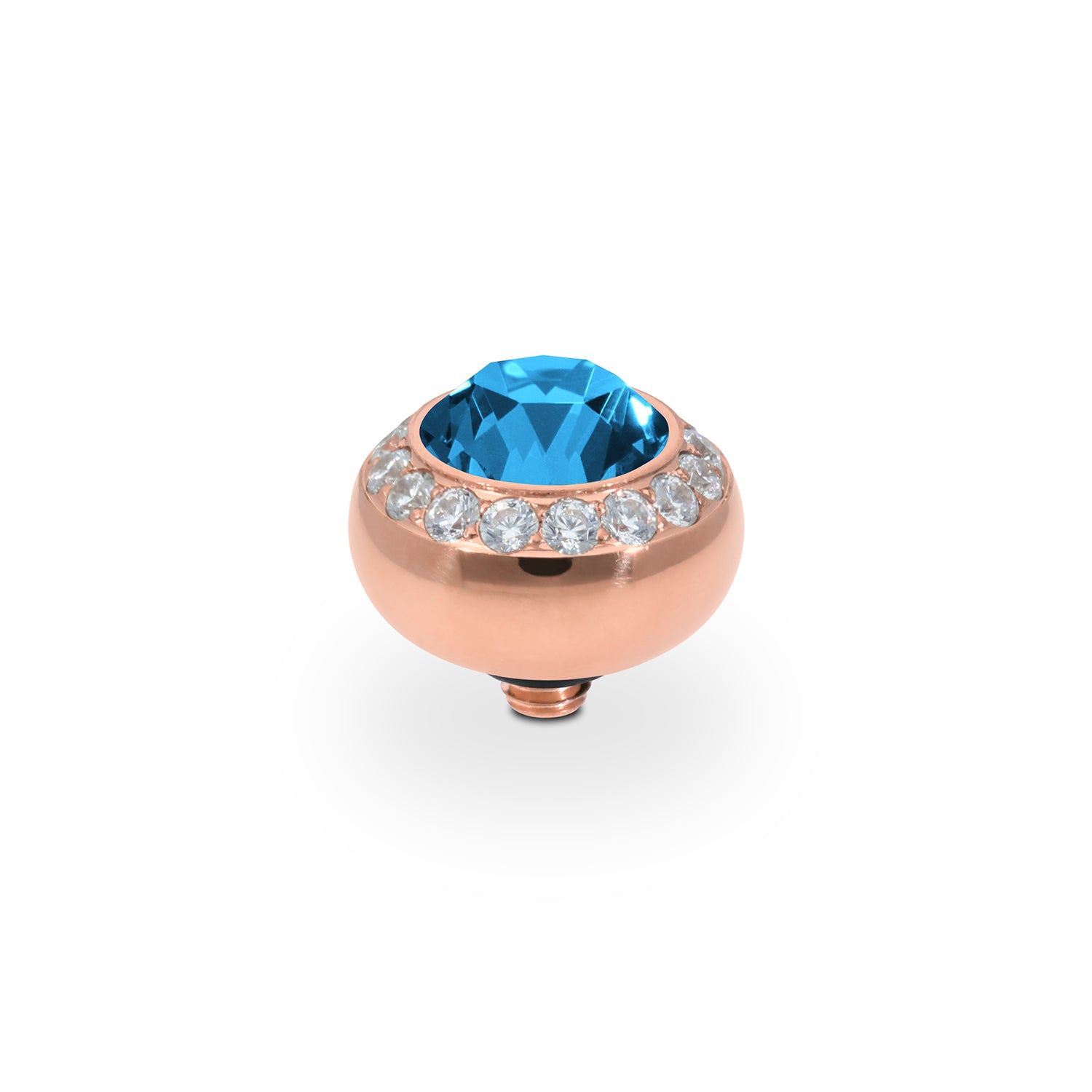 Tondo Deluxe Top 0.4" - Rose Gold Denim Blue