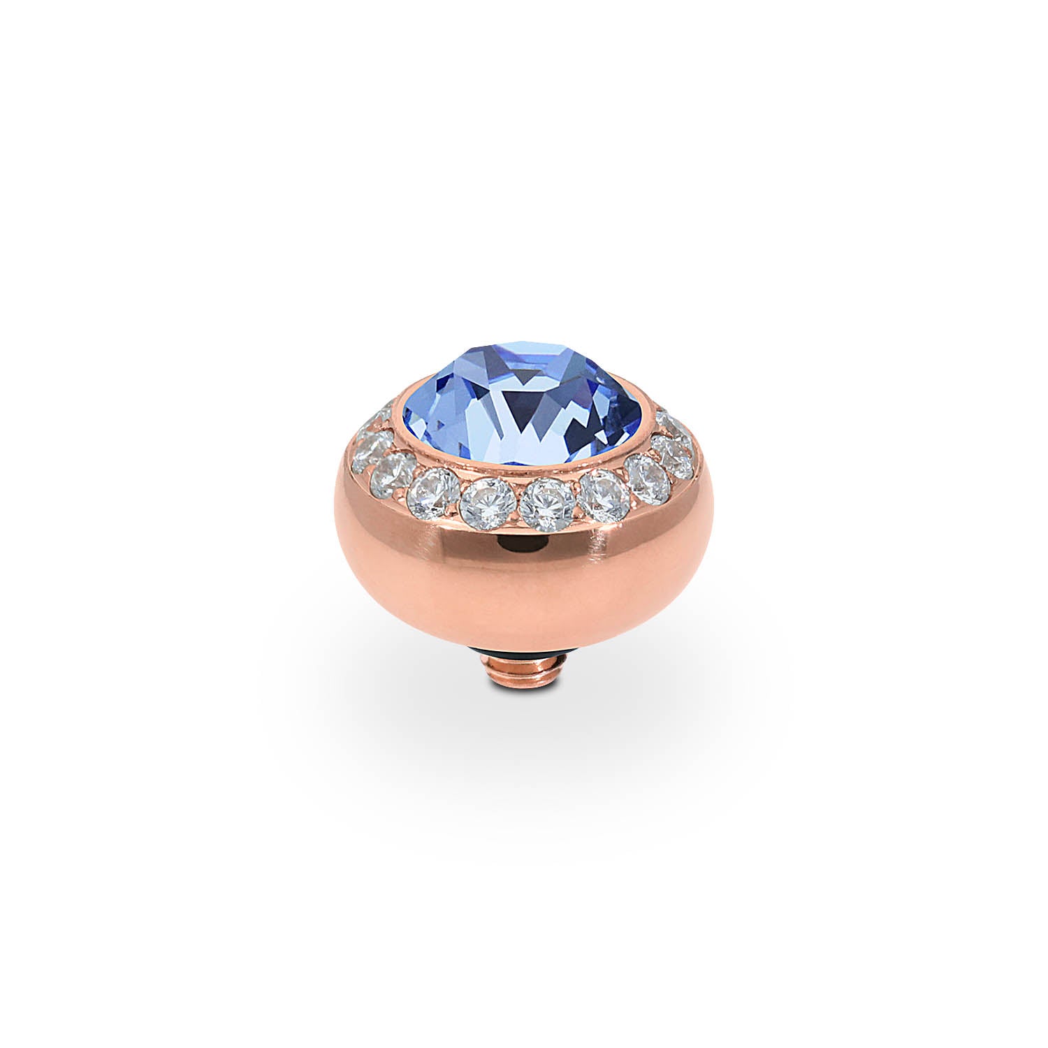 Tondo Deluxe Top 0.4" - Rose Gold light sapphire