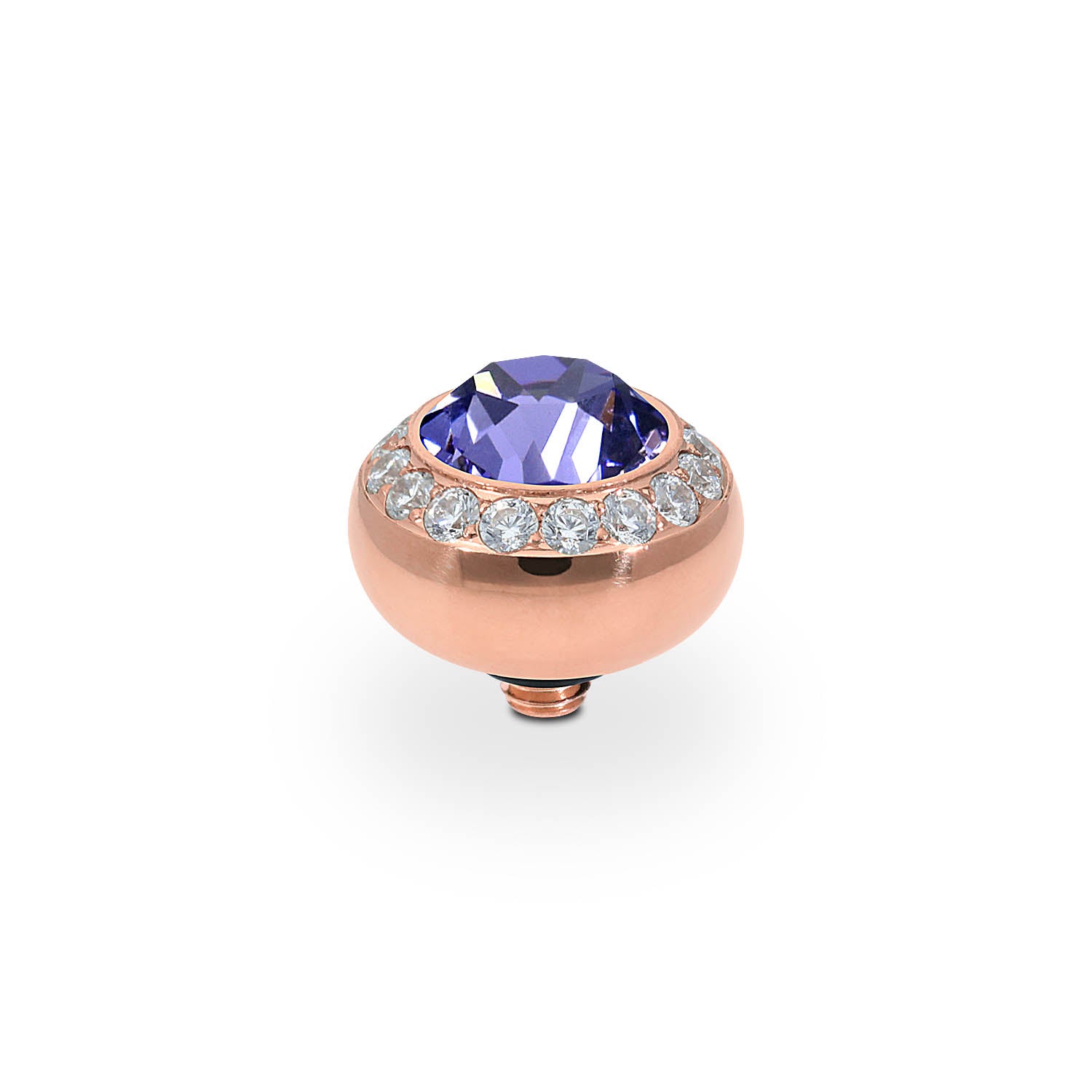 Tondo Deluxe Top 0.4" - Rose Gold tanzanite