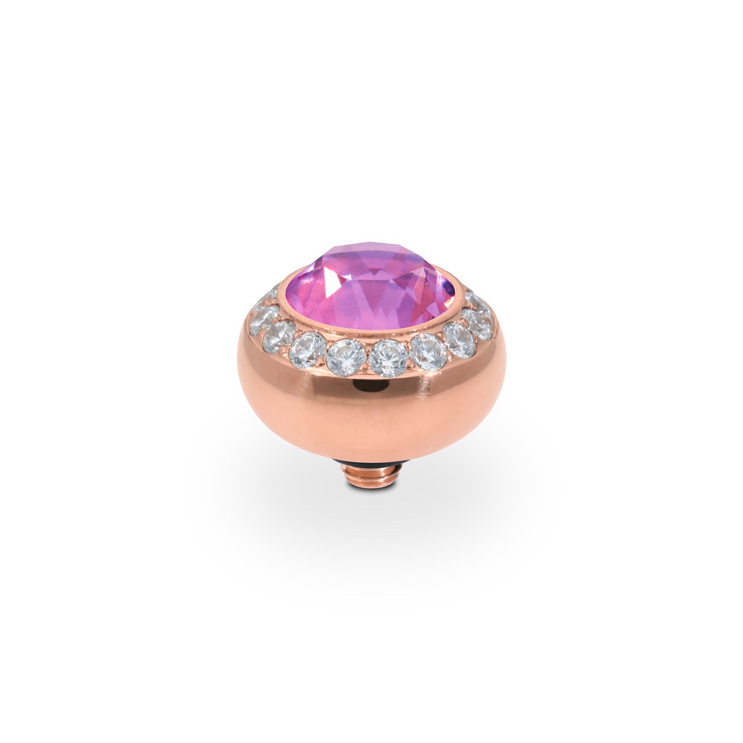 Tondo Deluxe Top 0.4" - Rose Gold Crystal Orchid Ignite