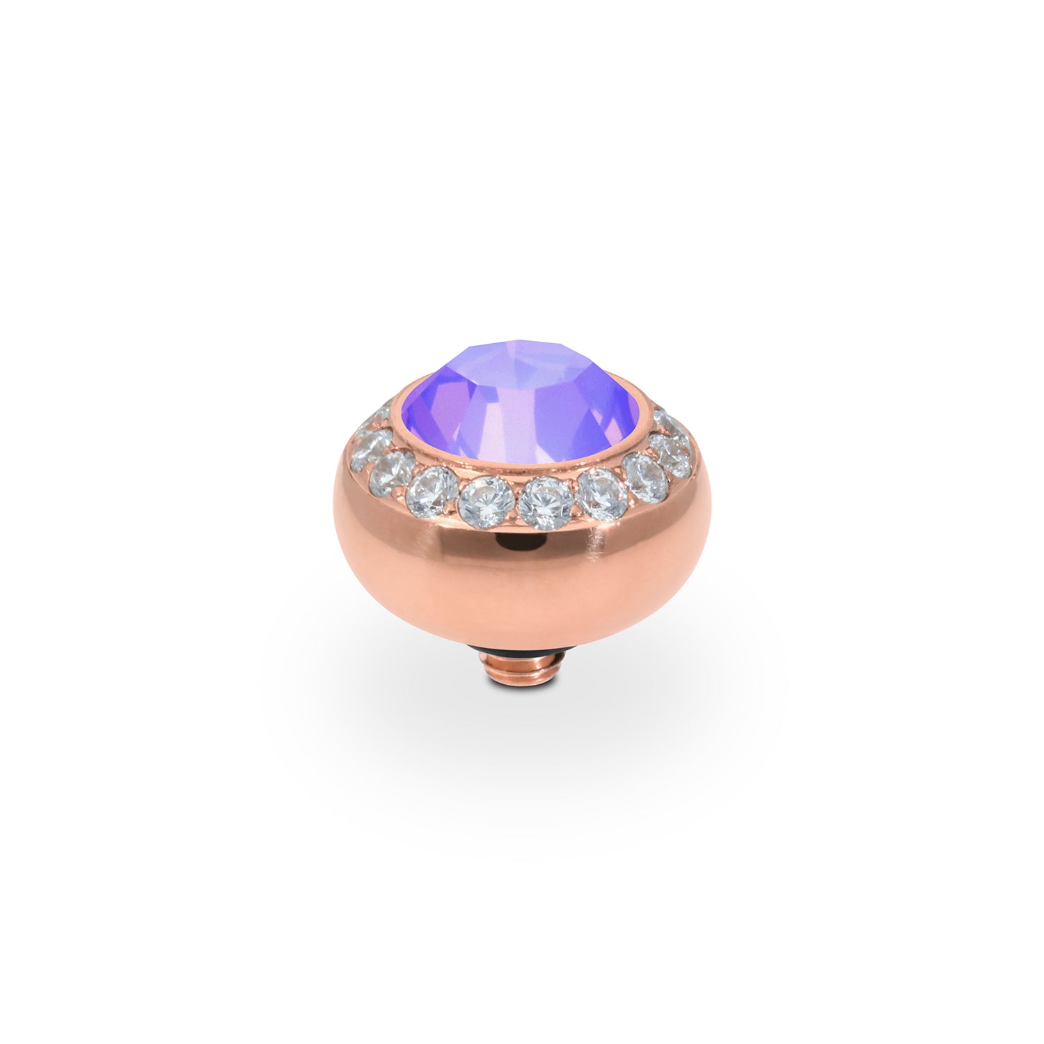Tondo Deluxe Top 0.4" - Rose Gold Crystal Purple Ignite